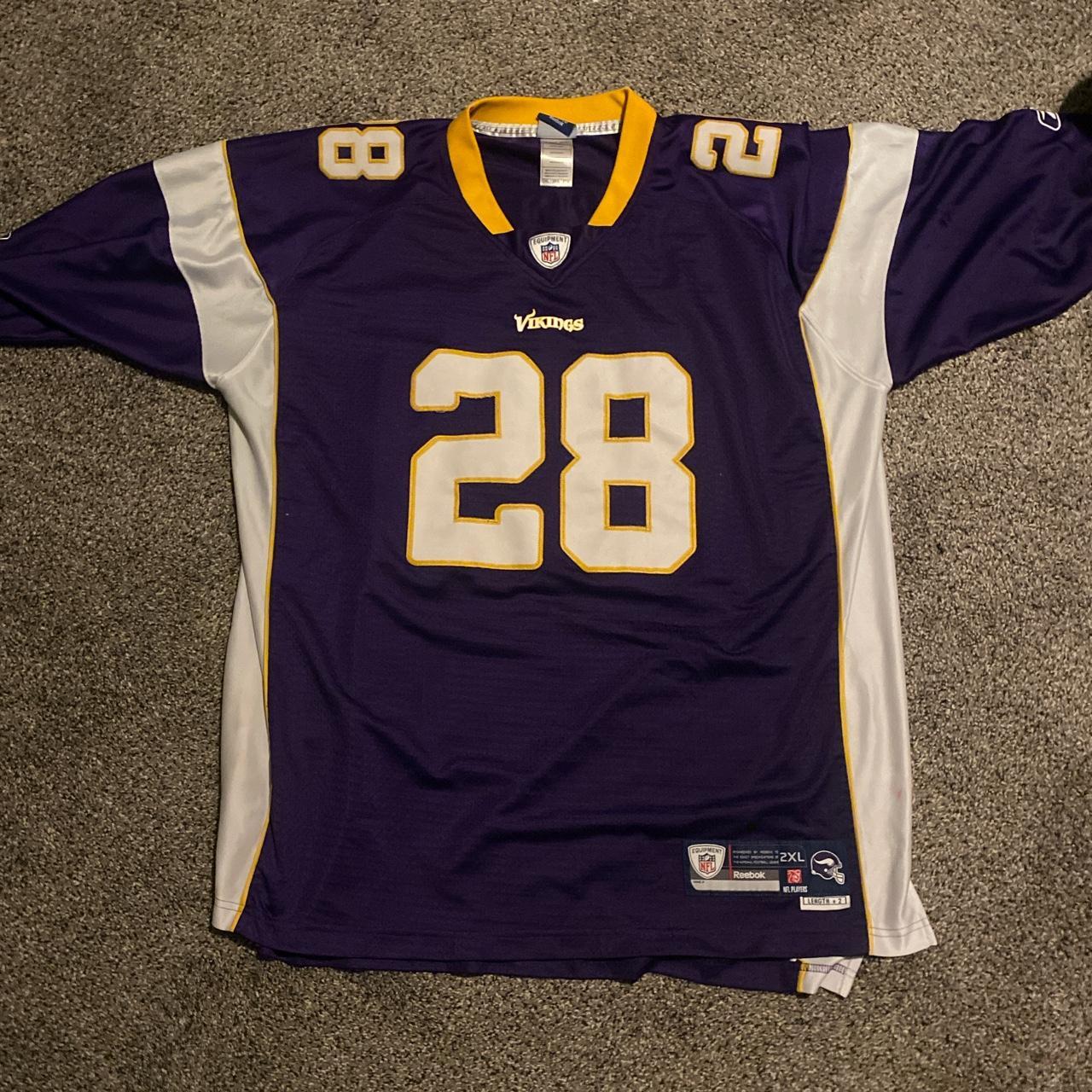 Adrian peterson jersey made by Reebok Size XXL +2... - Depop