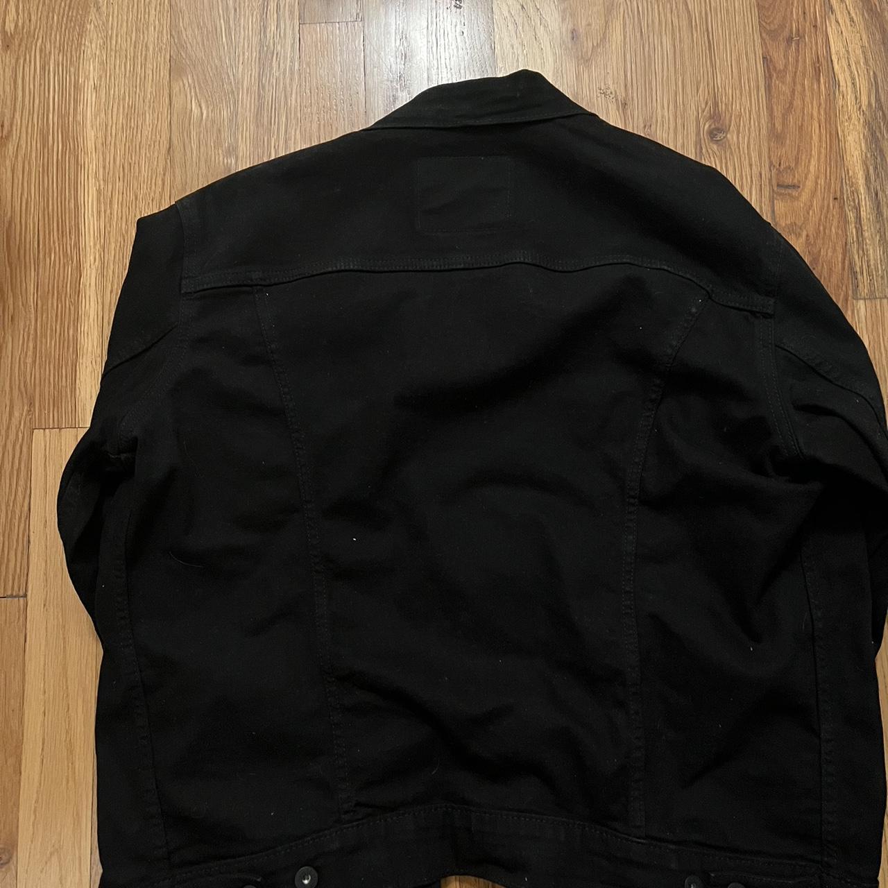 Black Levi’s trucker denim jacket. Great condition.... - Depop