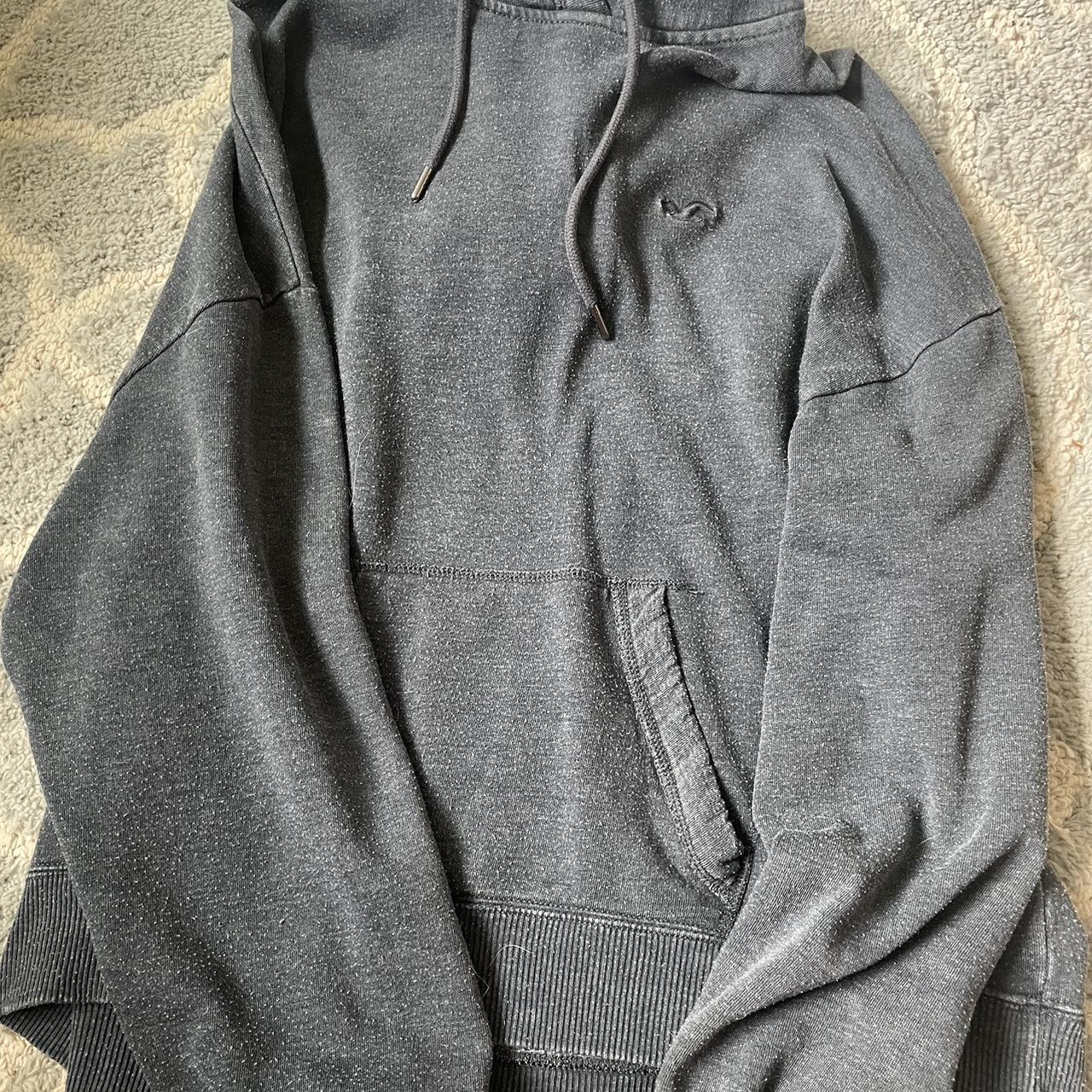 old hollister hoodie, worn a bunch of times clear... Depop