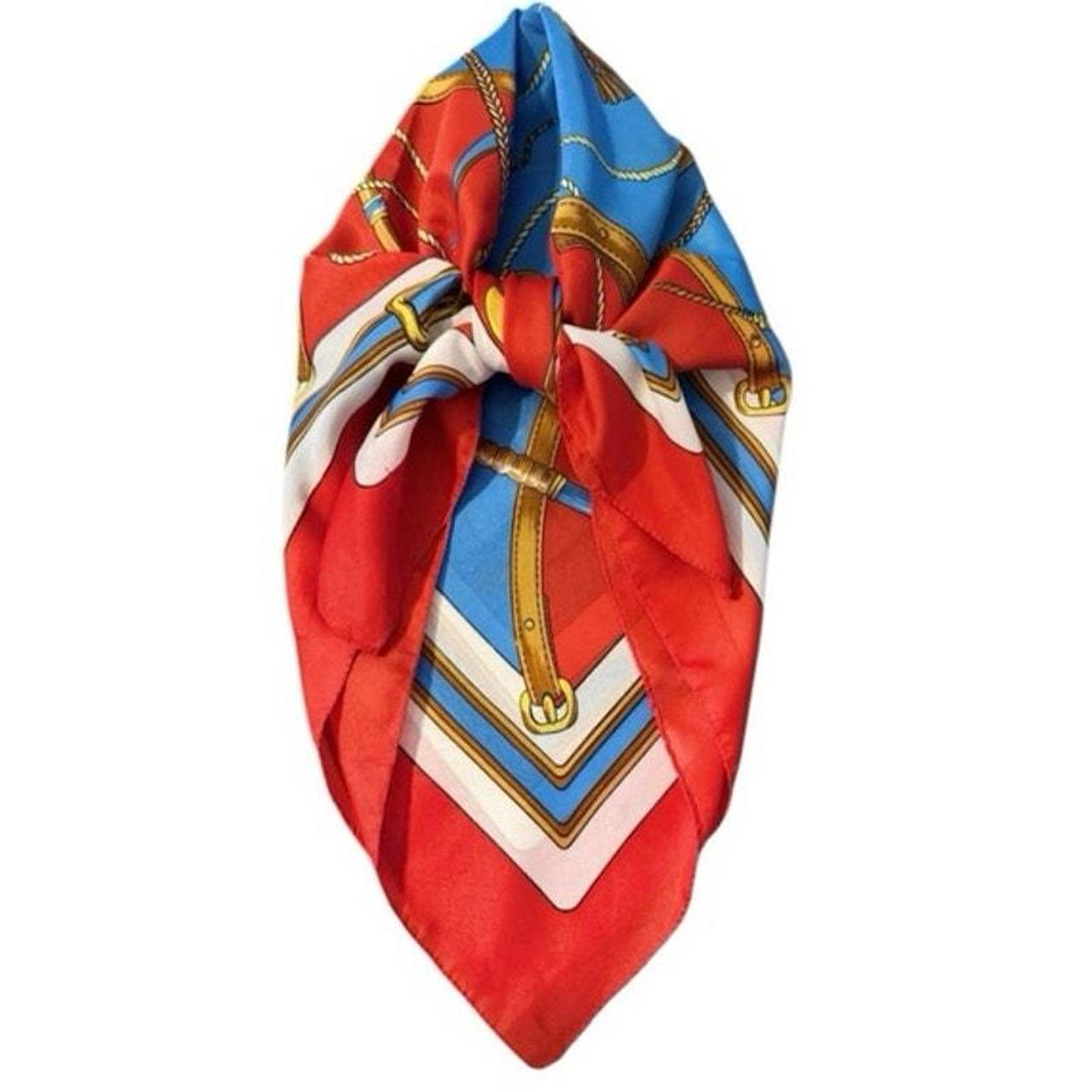 Source Unknown Women's Scarf - Red/Blue – A vibra… - image 4