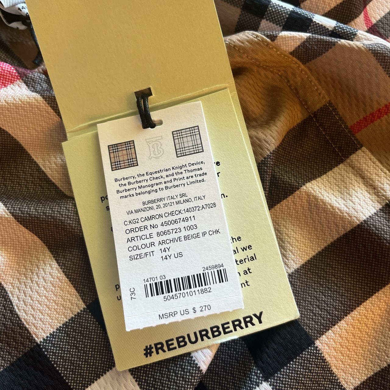 Burberry trade cheap dress