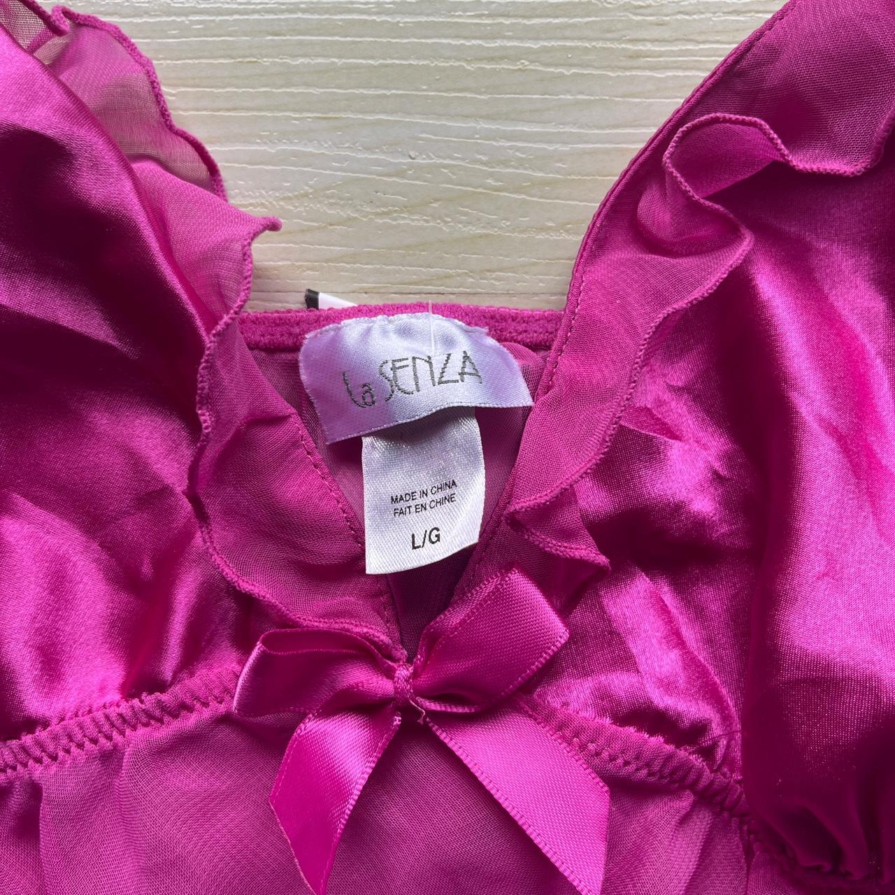 Vintage La Senza Satin Lingerie Cami Bust Is Depop