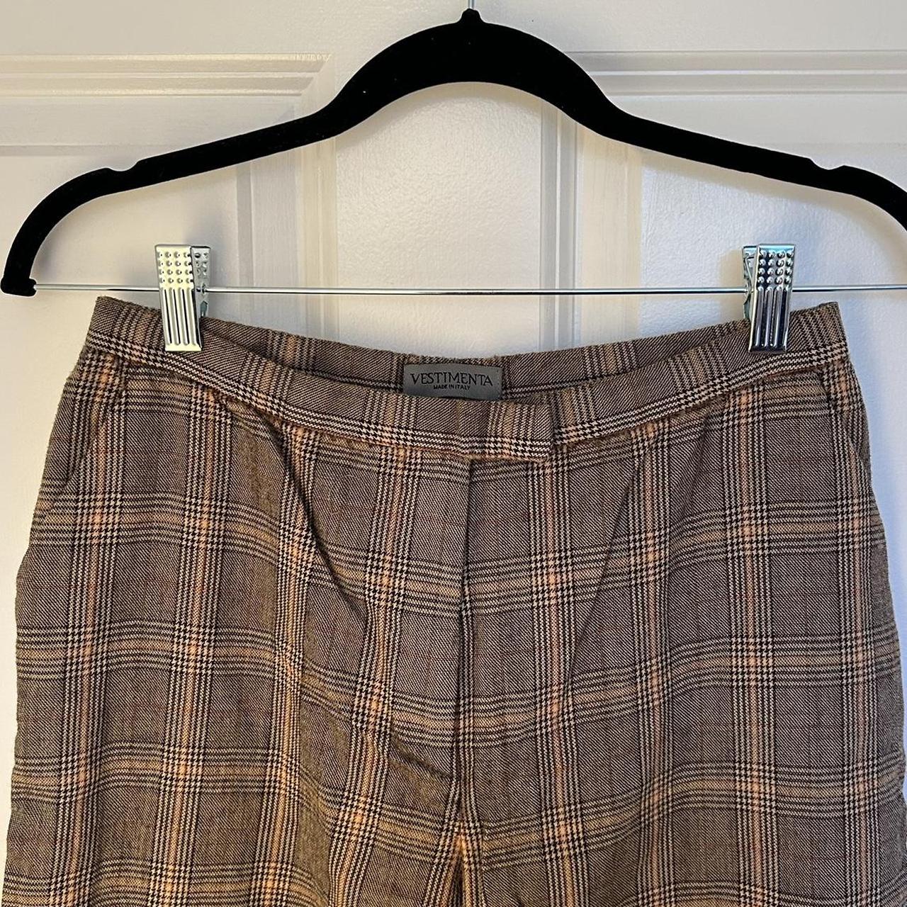 Plaid best sale tan pants