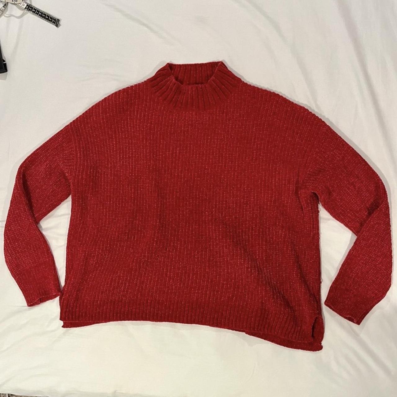 Time and Tru Red Sweater ️ - NWOT Time and Tru... - Depop