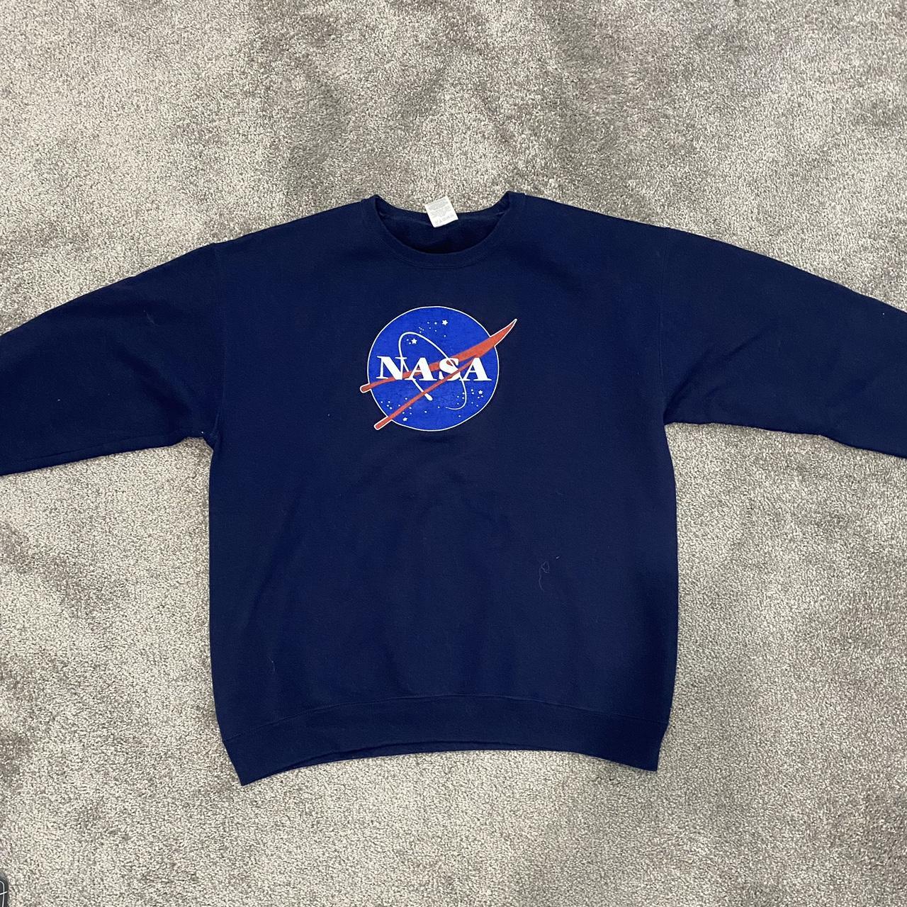 Navy blue NASA jumper. Offical product Size. Depop