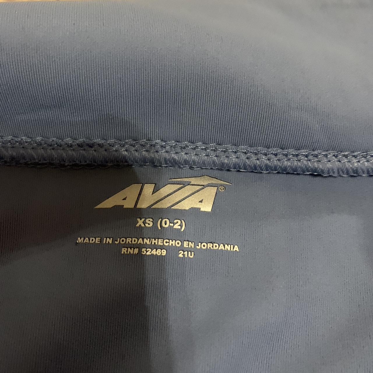 Light Blue Avia zip up jacket. Xs 0-2 Worn... - Depop