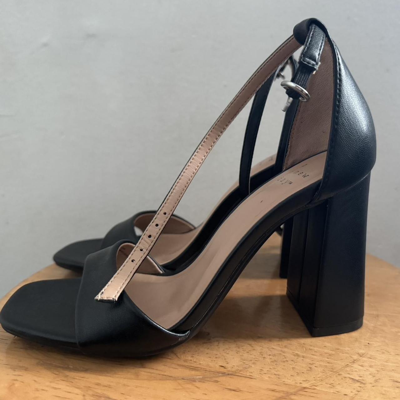 Target black block heels. Used less than five times. Depop