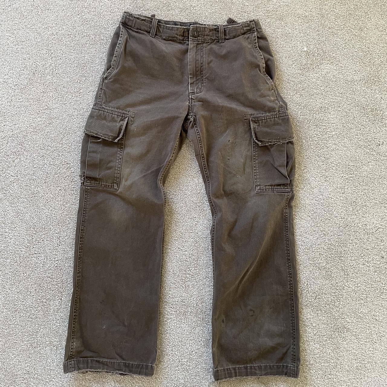 Vintage Gap Baggy Cargo Pants. Perfect distressing.... - Depop