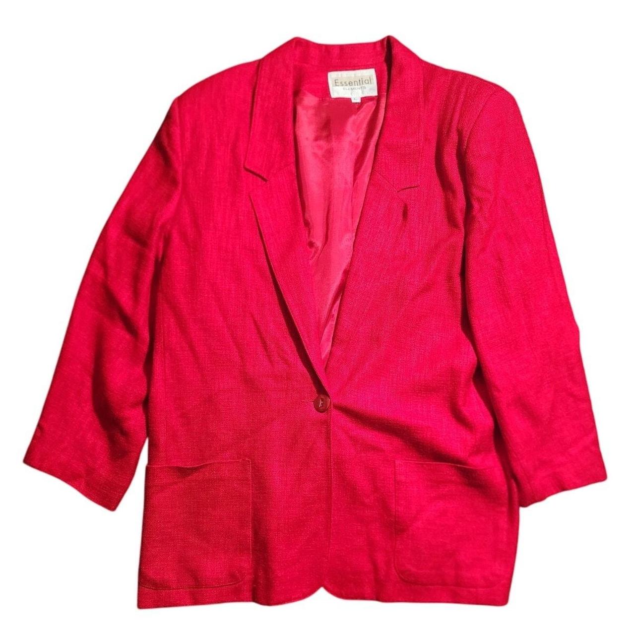 Women's Jacket - Red - 18 – Essential Elements Vi… - image 1
