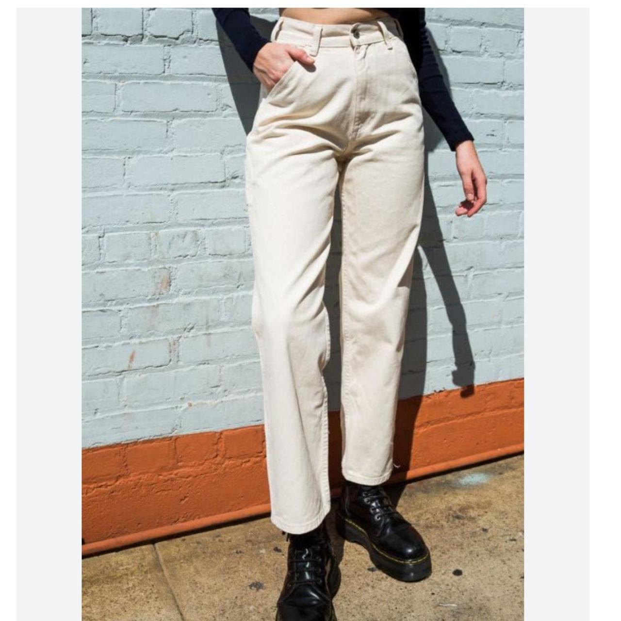 Brandy Melville Cream white tan Tammy cargo pants Depop