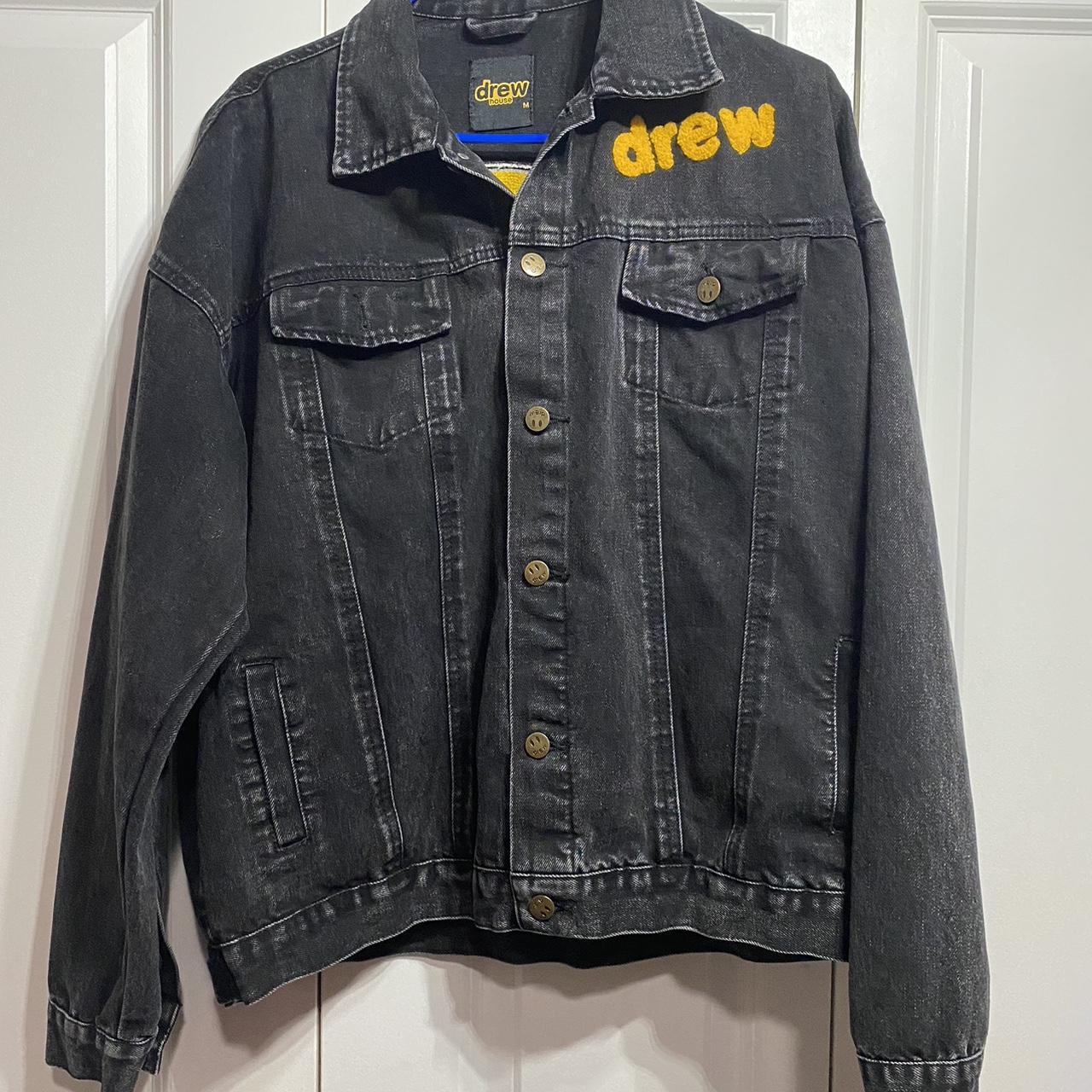 Drew House Chenille Mascot Patch Trucker Jacket 'Black' DR