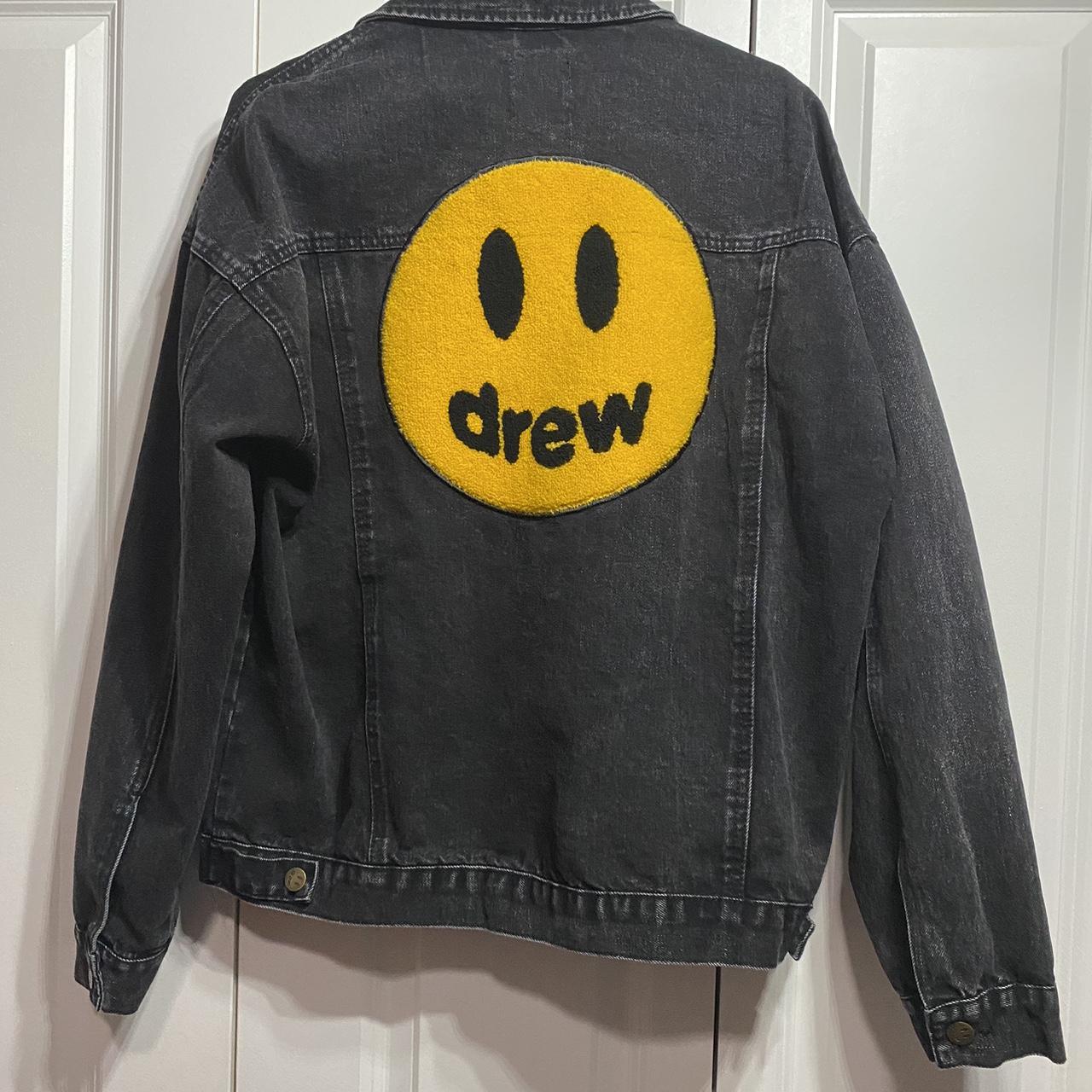 ジャケット・アウター drew house mascot patch jacket xs Drew House chenille mascot patch trucker jacket | Depop