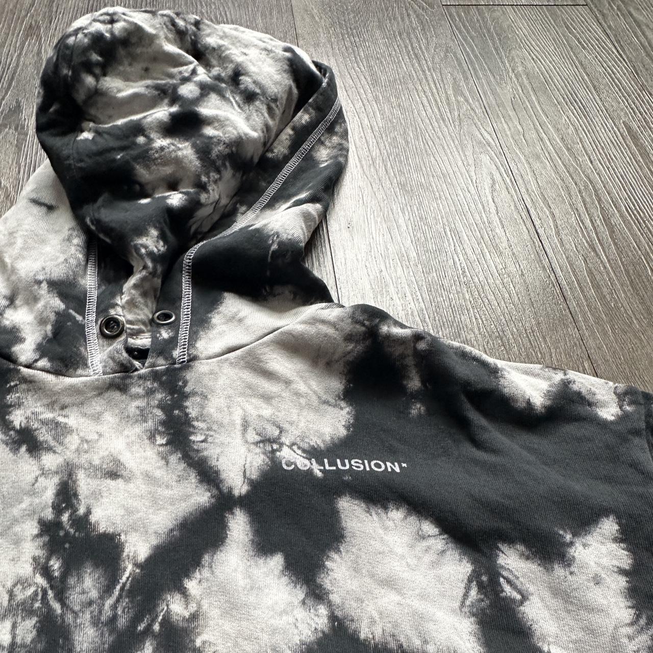 Tye dye Collusion hoodie Depop