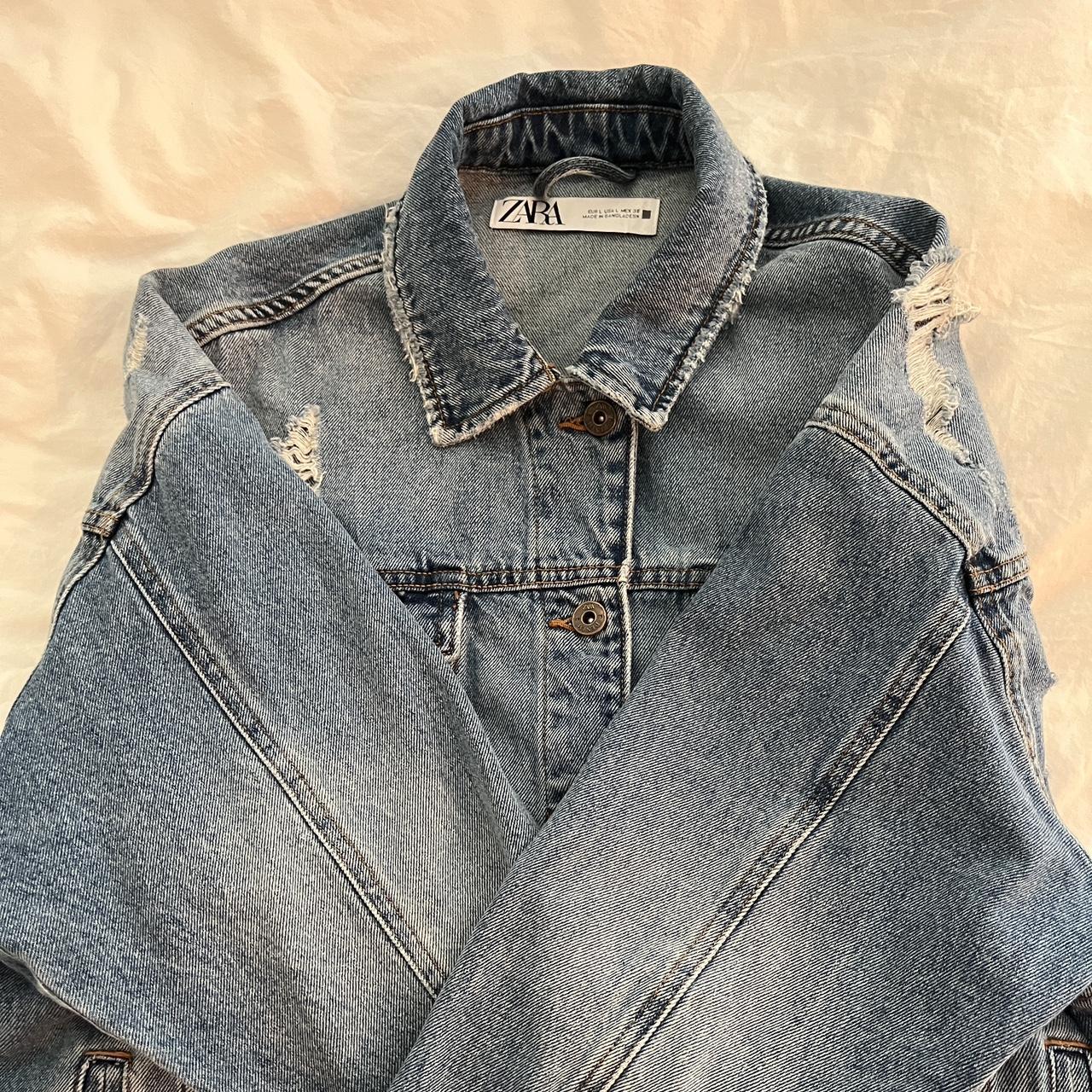 Unisex Oversized Distressed Denim Overshirt