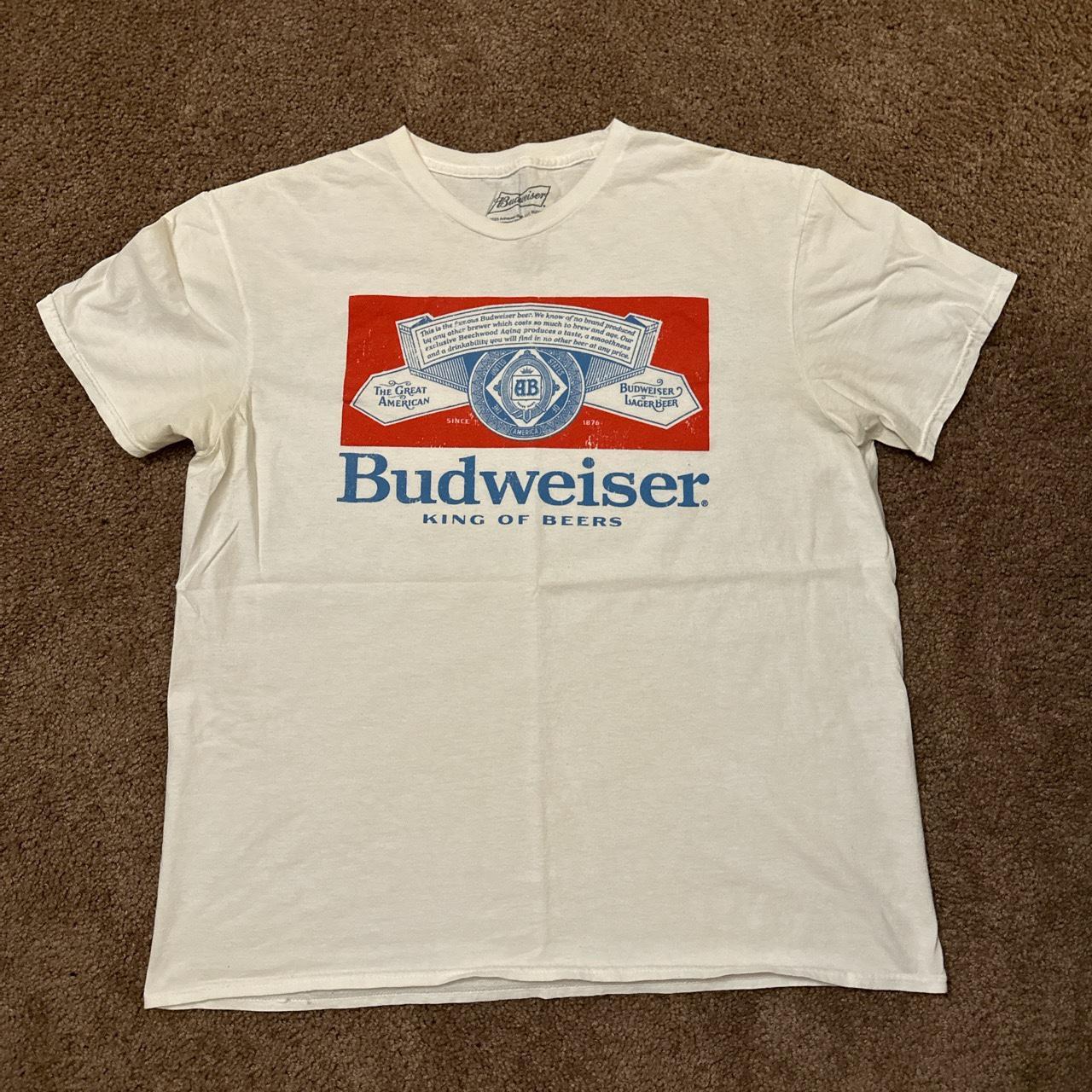 Budweiser Graphic Tee Officially Licensed Men's... - Depop