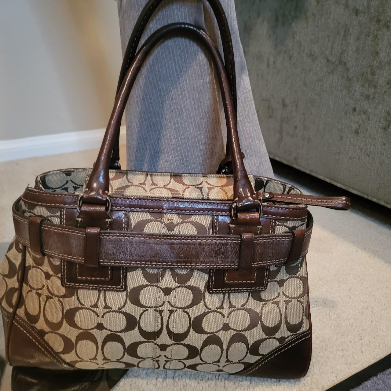 Barely used Coach diaper bag. Comes with changing pad. - Depop