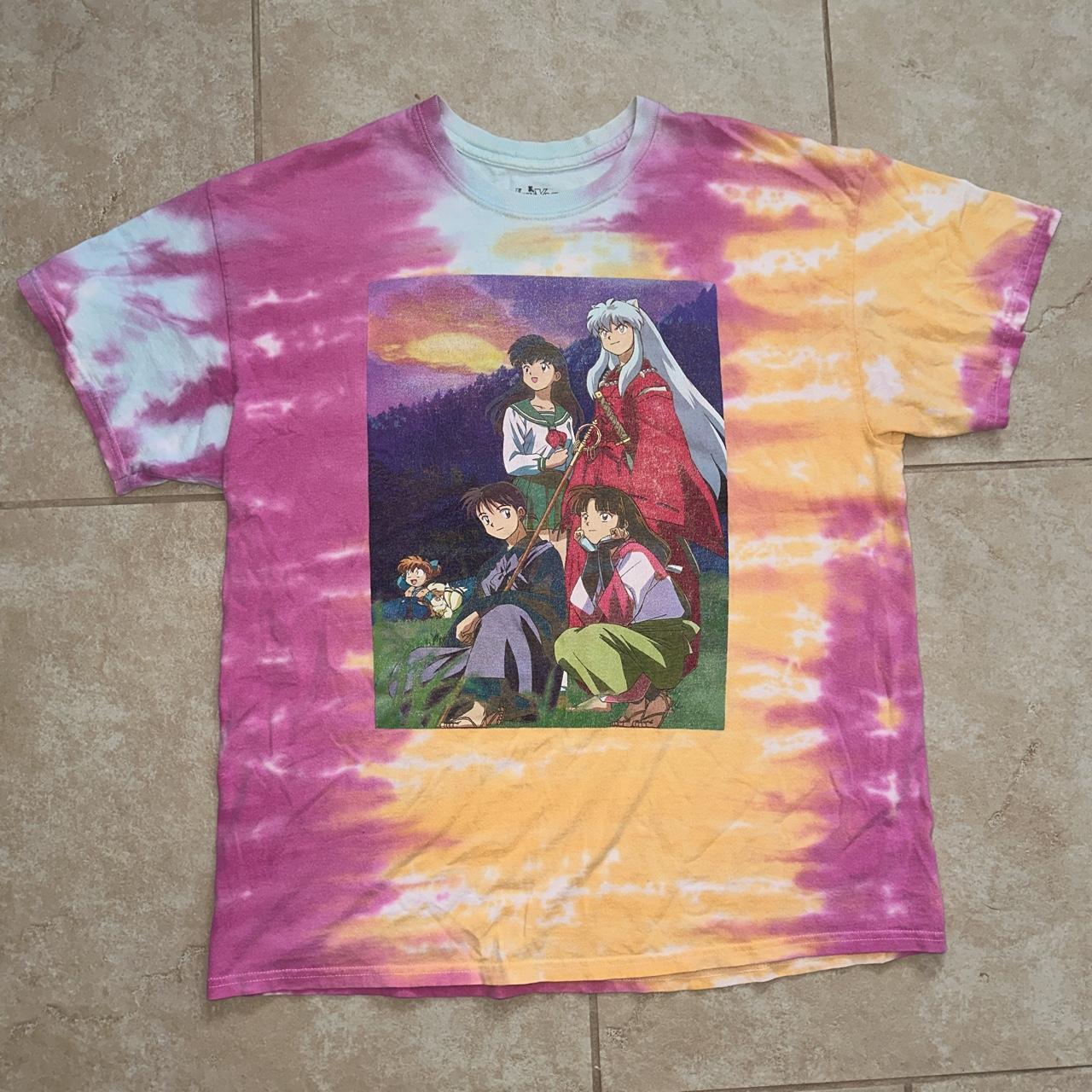 inuyasha tie dye shirt