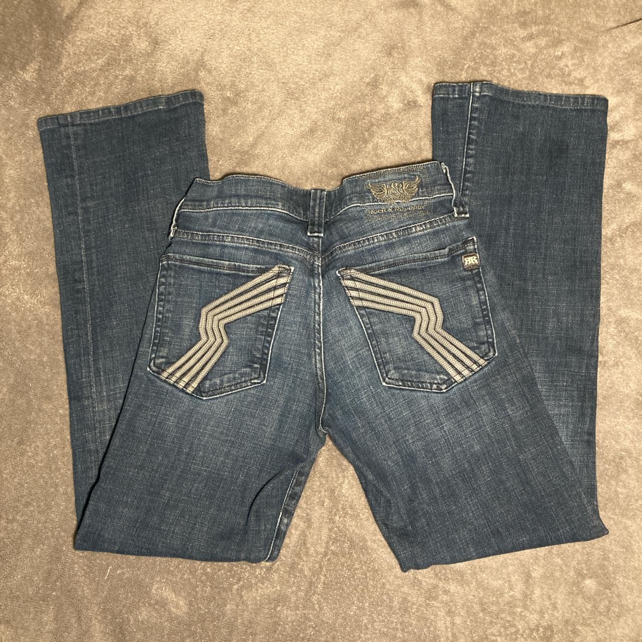 Women’s rare y2k flared Rock and Republic jeans ⚜️... - Depop