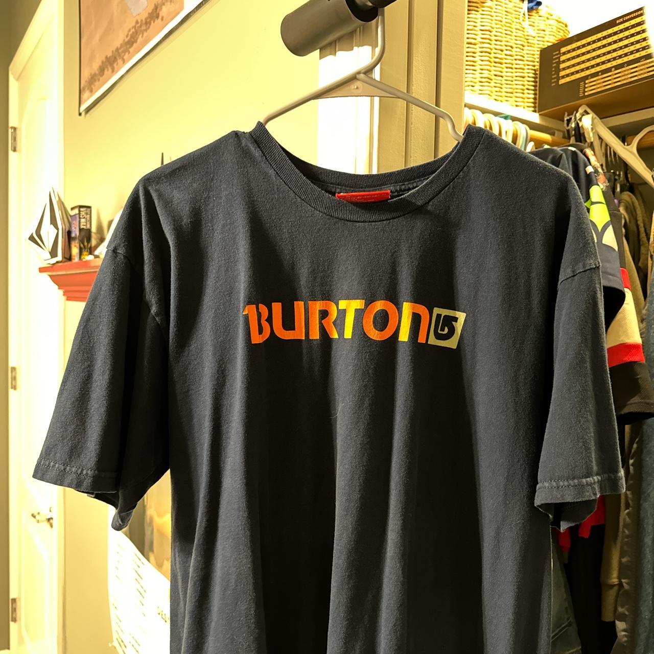 Vintage y2k Burton Snowboards Tee size large #burton... - Depop