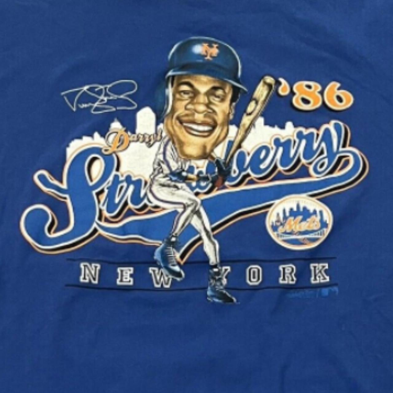 Throwback New York Mets DARRYL STRAWBERRY Vintage Baseball 