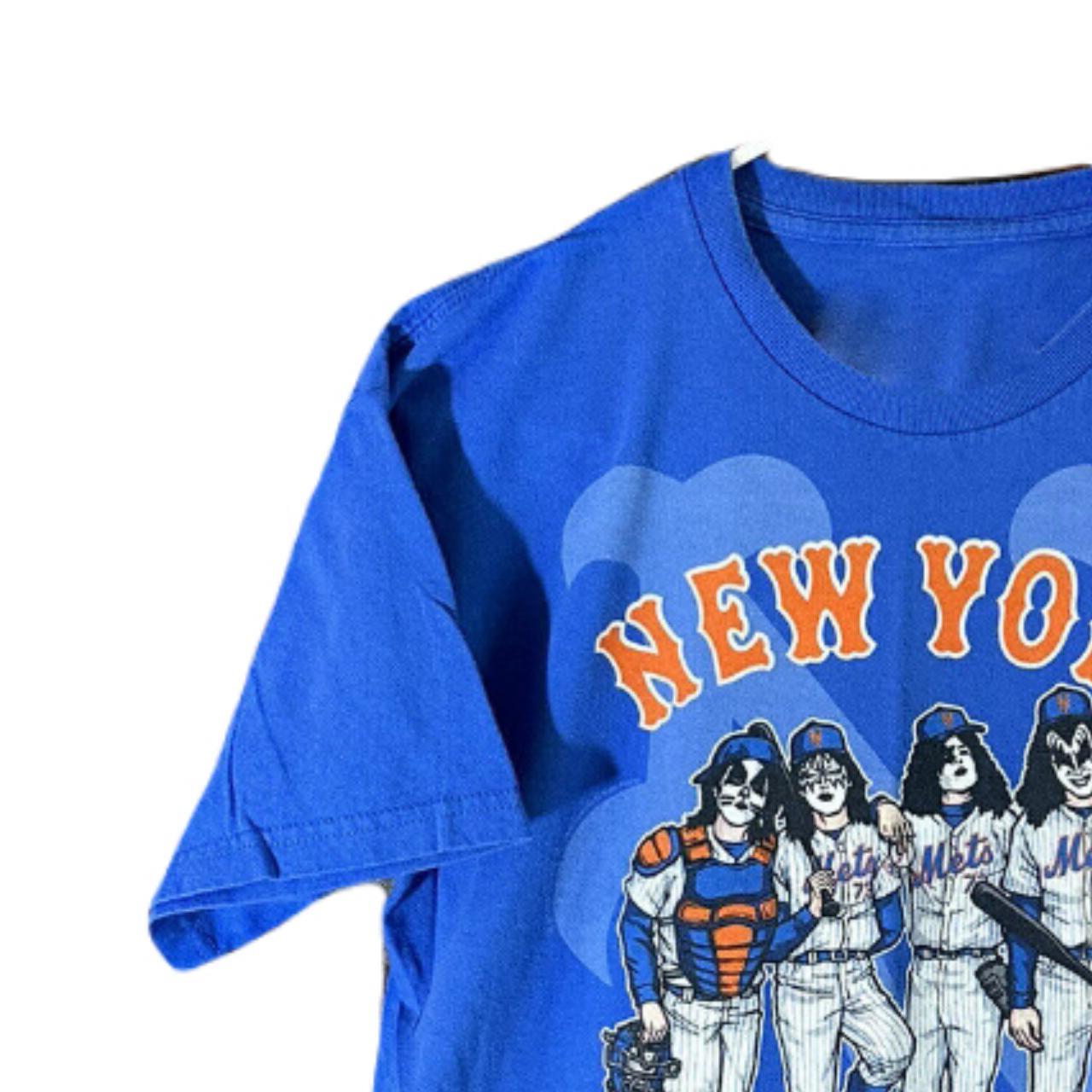 Kiss New York Mets Dressed to Kill Blue T-Shirt