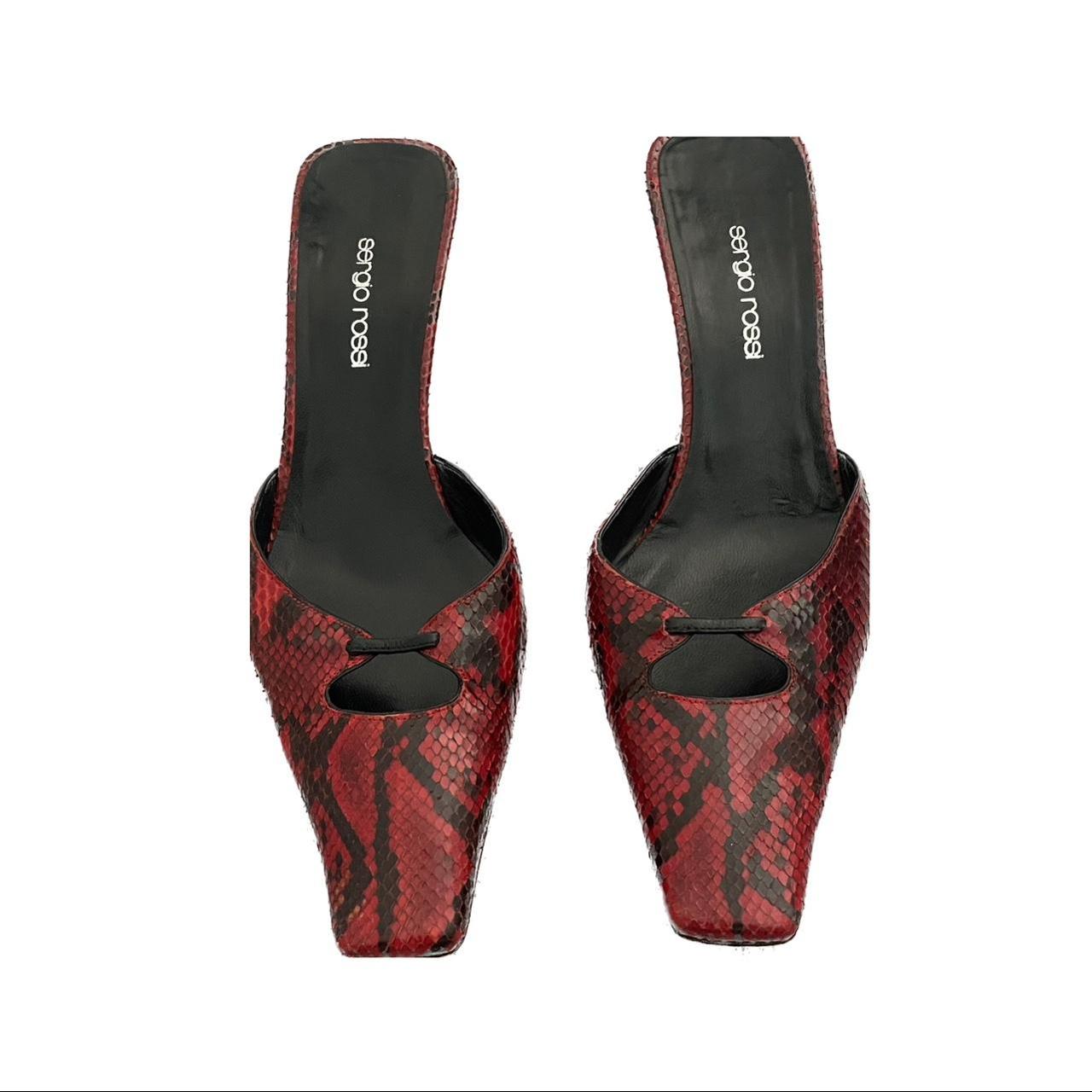Sergio Rossi Women's Red and Black Courts (2)
