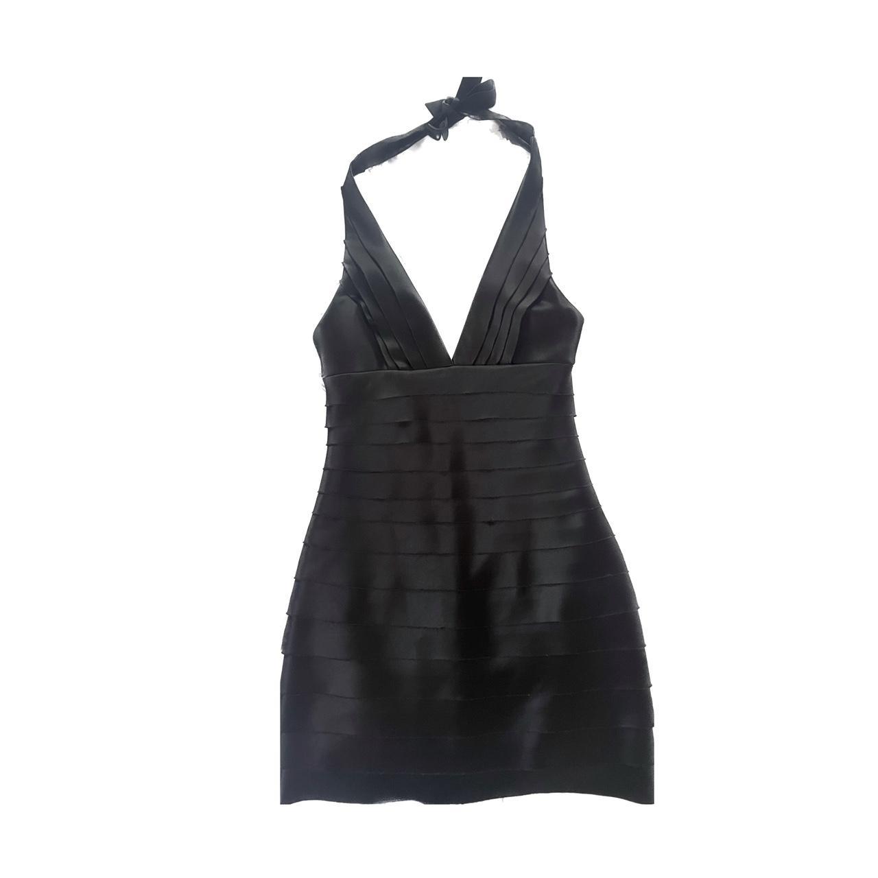 Y2K Bandage Dress. Herve Leger inspired black mini... - Depop