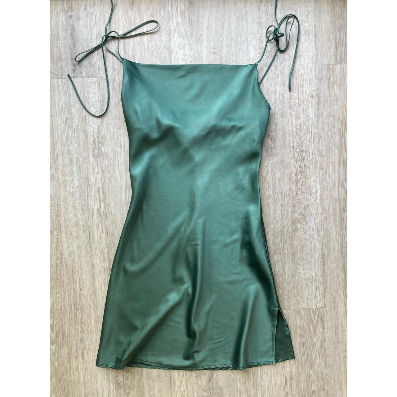 Brandy Melville Women's Green Dress Depop