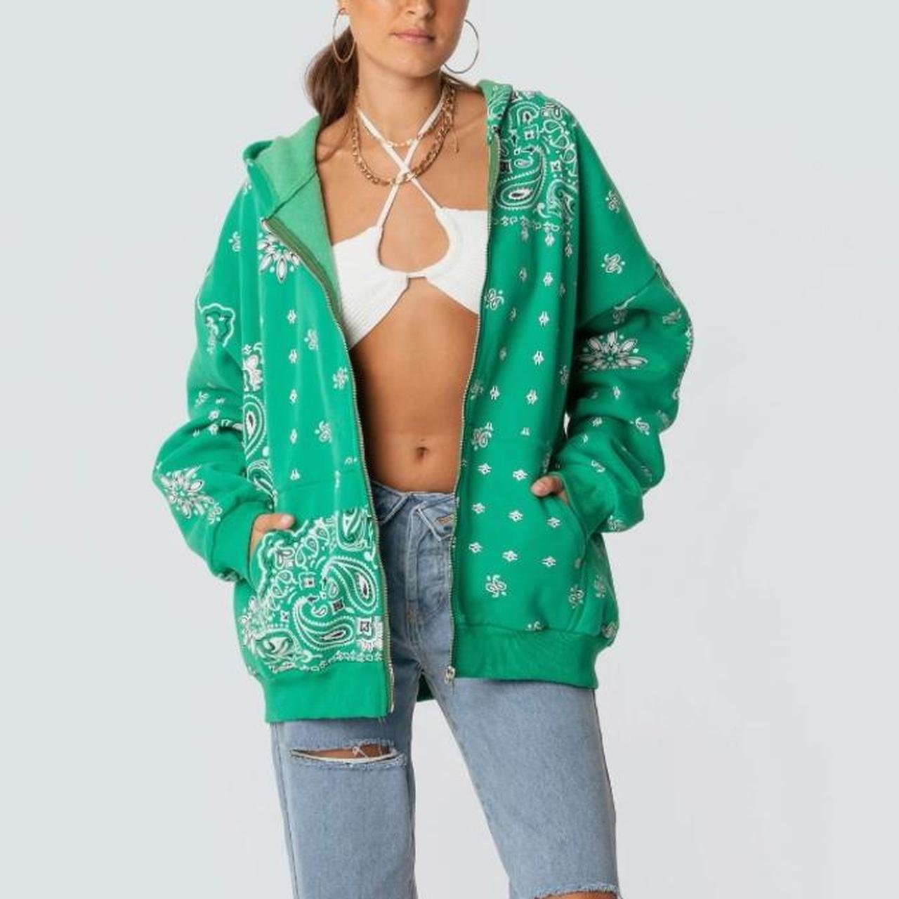 Green discount bandana hoodie