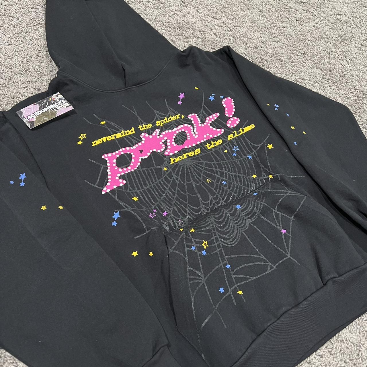 Sp5der P*Nk Hoodie Black