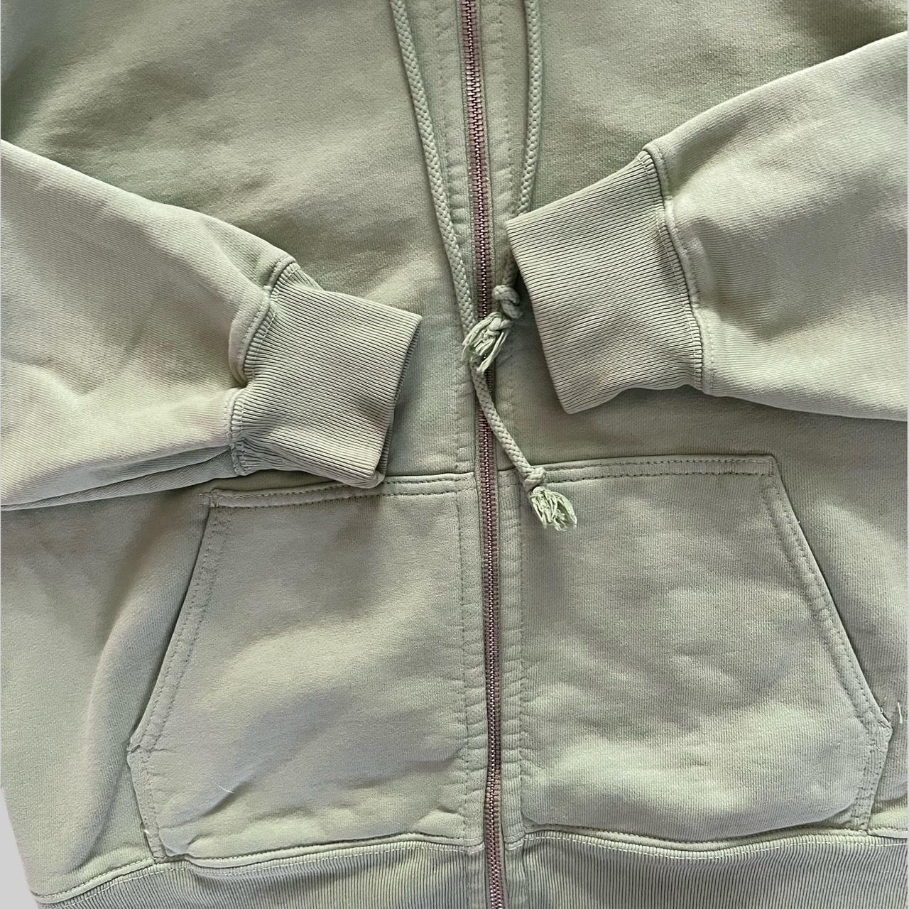 Brandy Melville green Zip up hoodie Excellent worn... - Depop