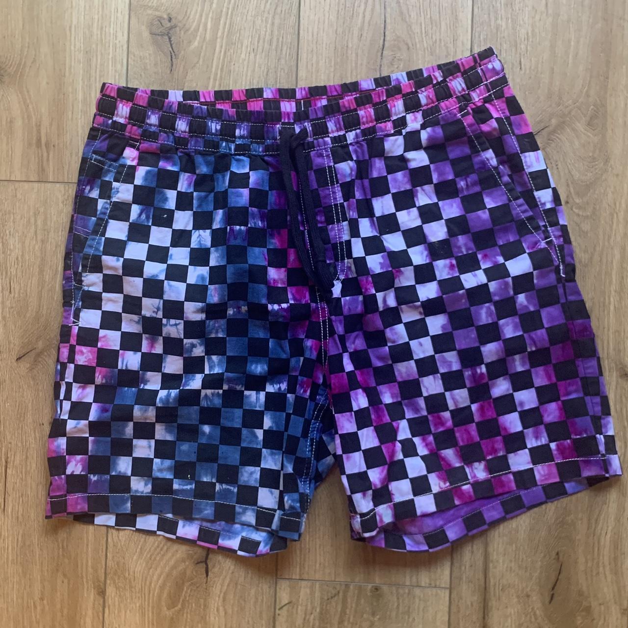 Vans on sale shorts checkerboard