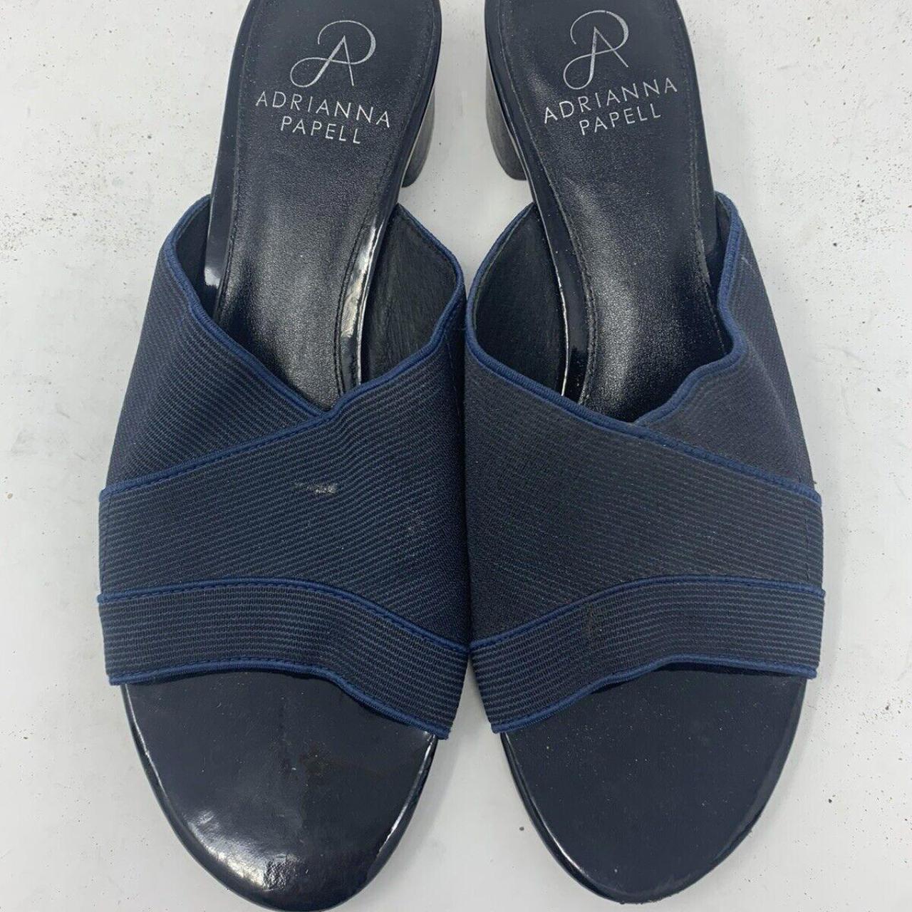 Adrianna Papell Theresa Blue Waldo Stretch Slide Depop