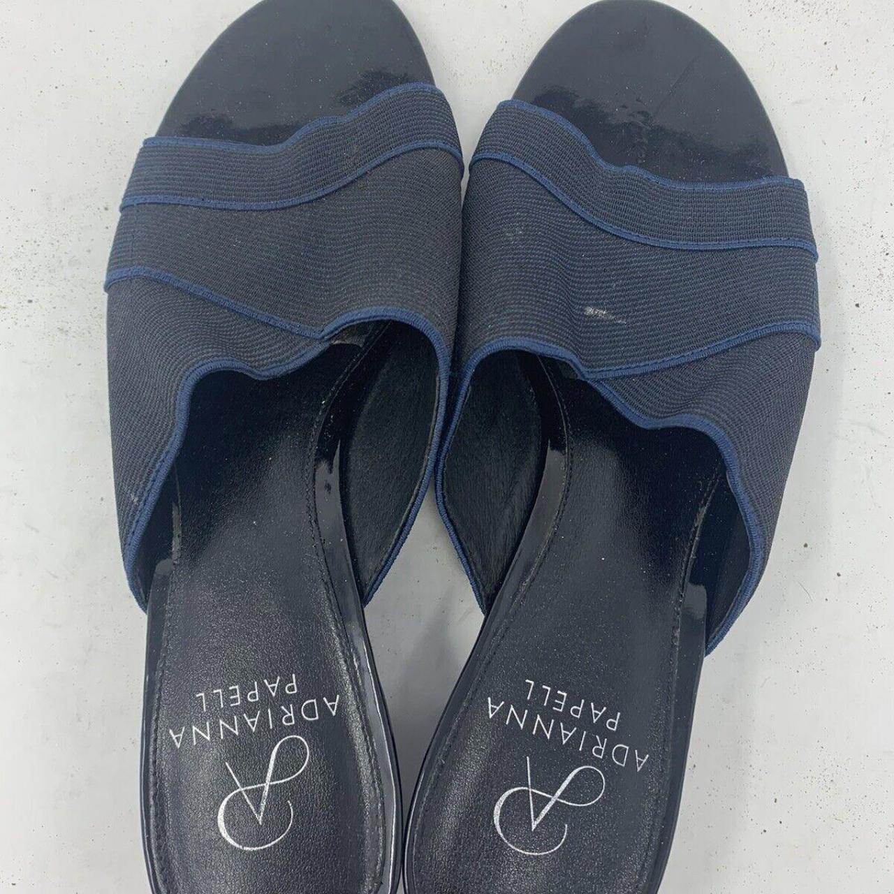 Adrianna Papell Theresa Blue Waldo Stretch Slide Depop