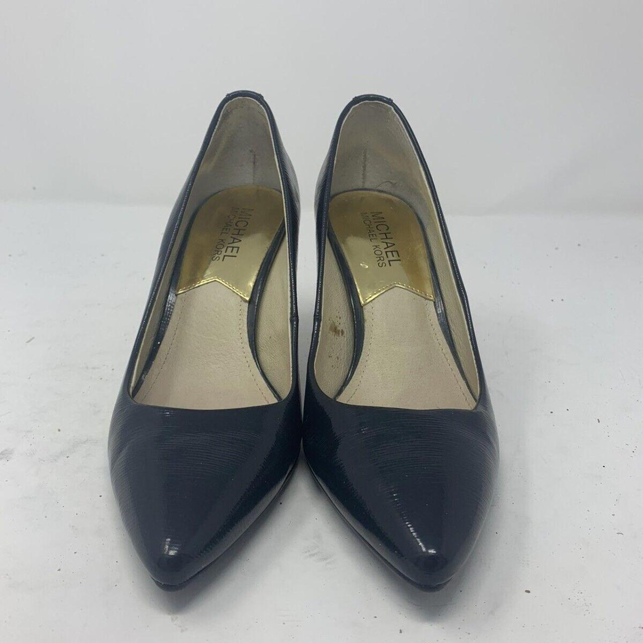 Michael Kors PW15E Leather Womens Blue Pumps Heels. Depop