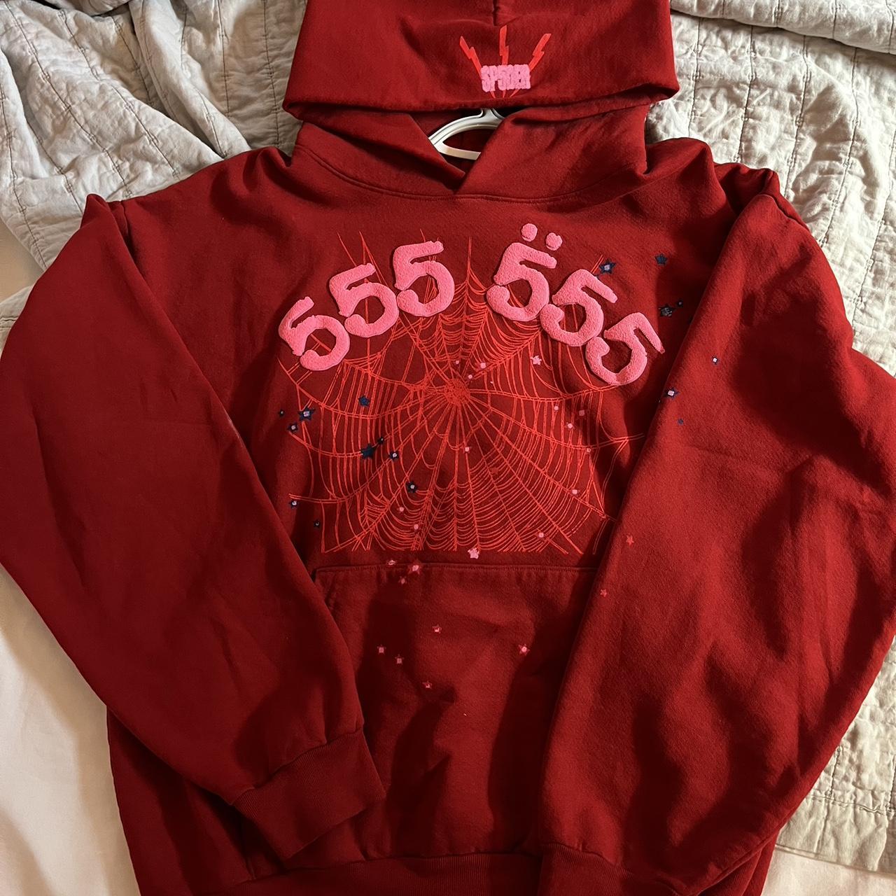 Spiderworldwide hoodie RED SPIDERWORLDWIDE... - Depop