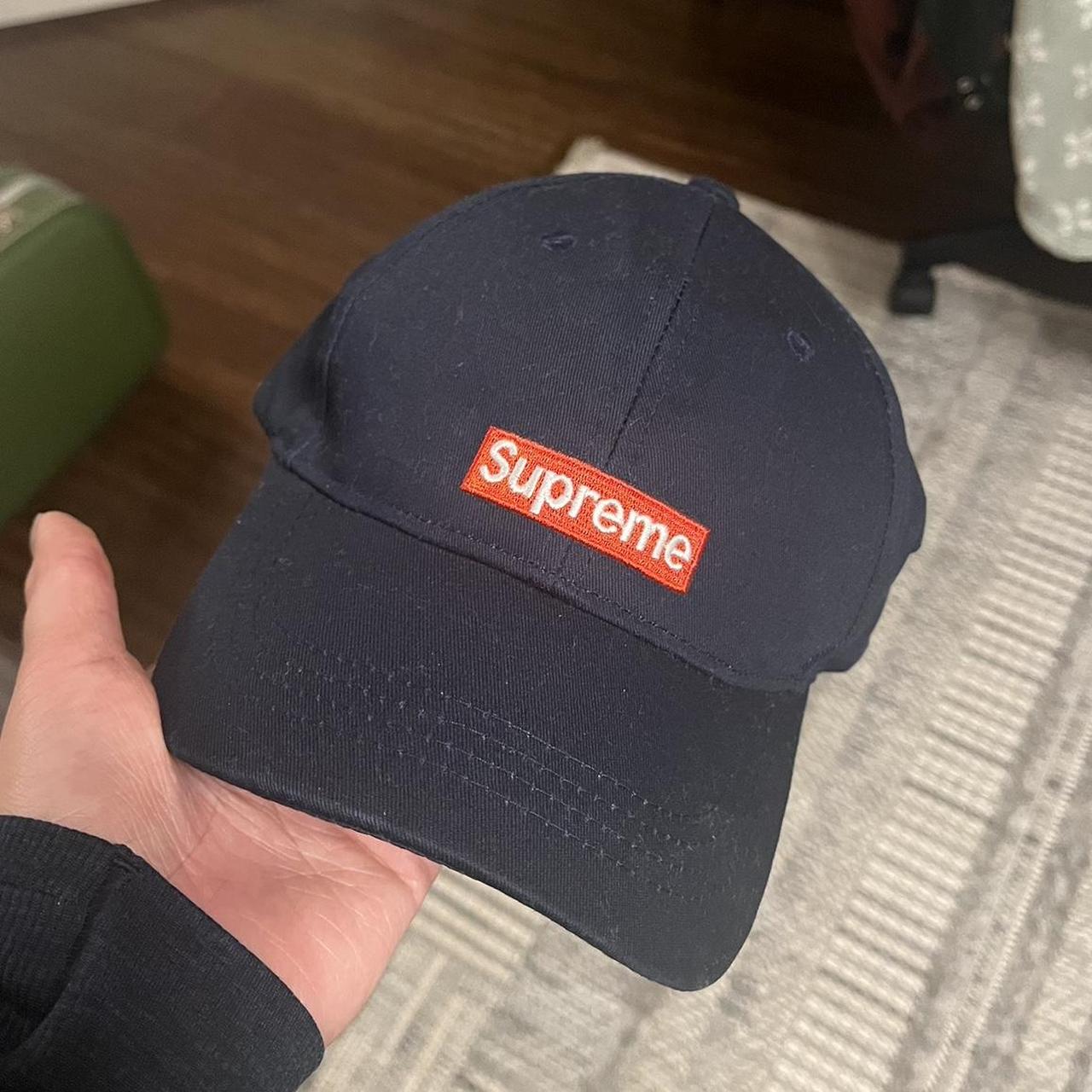 Supreme navy hat online