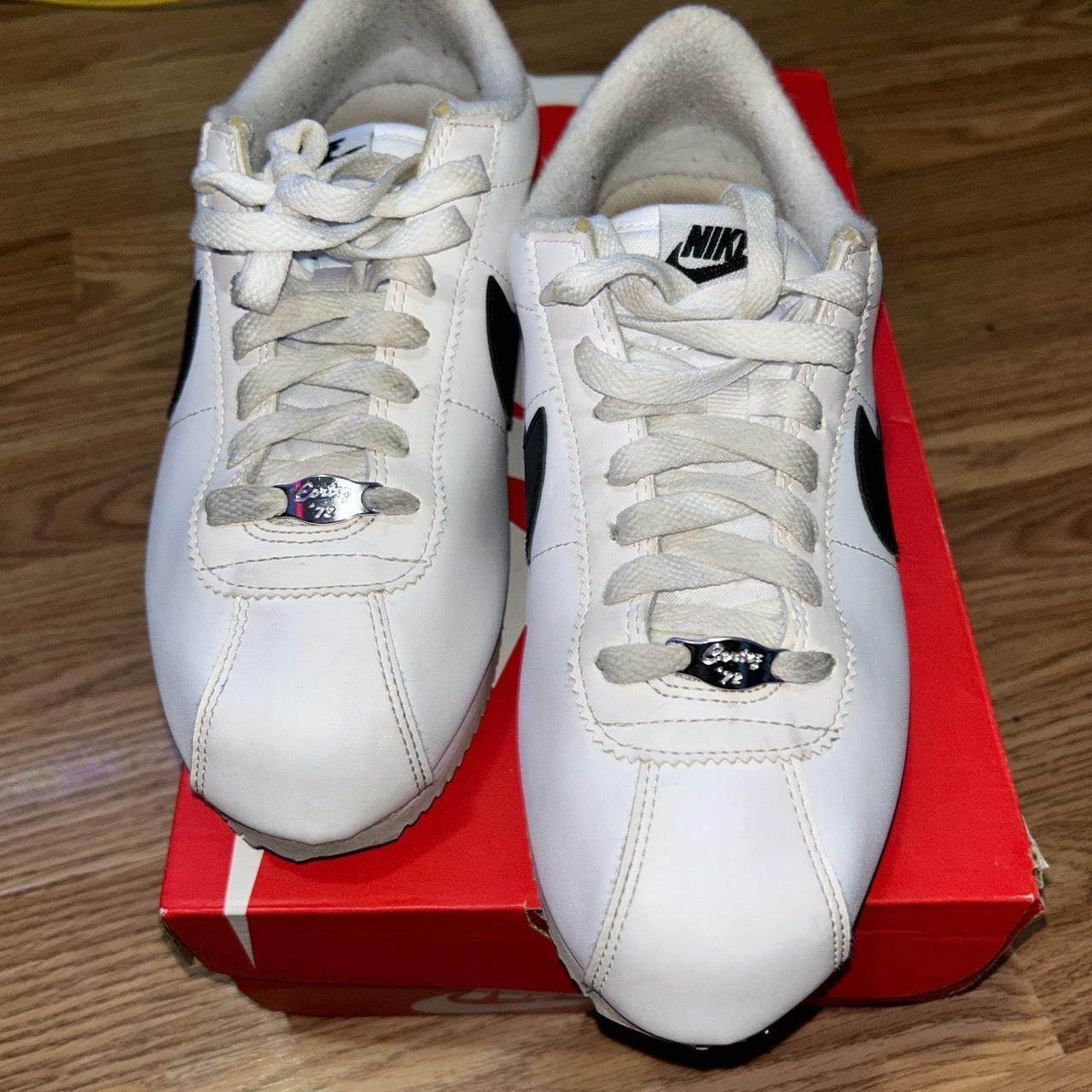 Nike Black and White Trainers Depop