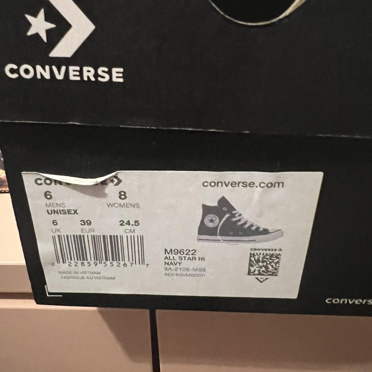 navy converse womens size 5