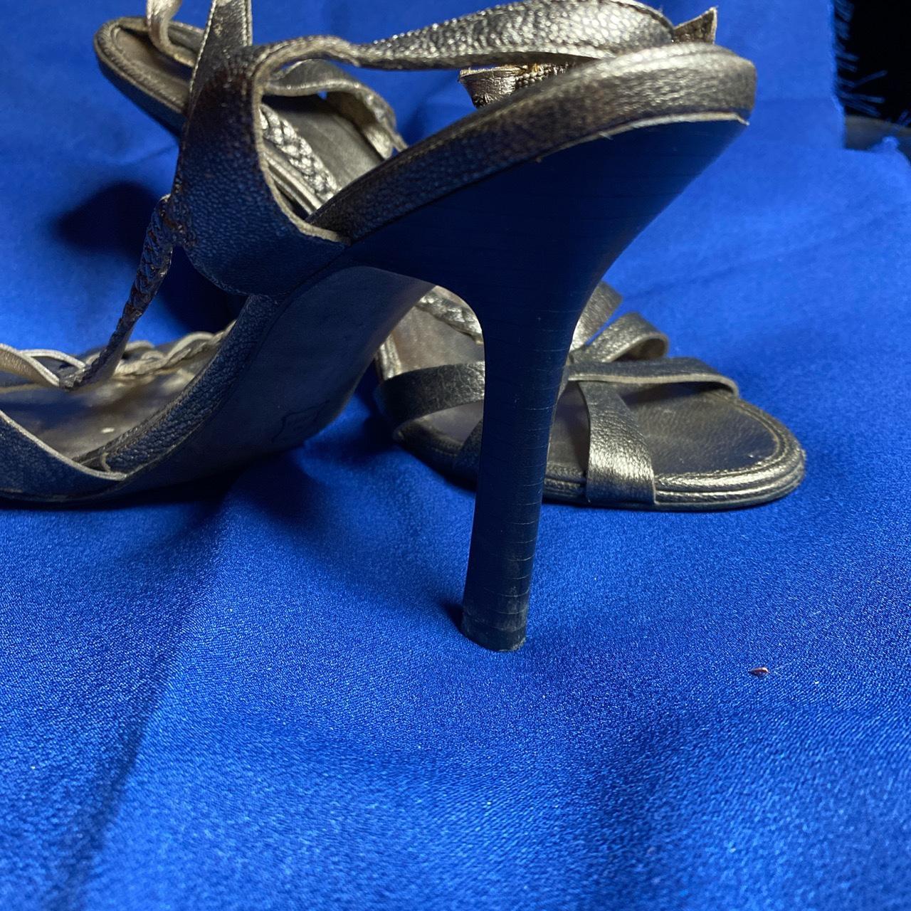 Bcbg maxazria gold pewter sandals. Made in Brazil Depop