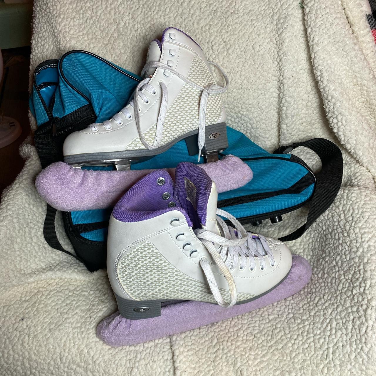 Riedell sparkle ice skates. Size 4 , 113 violet.... Depop