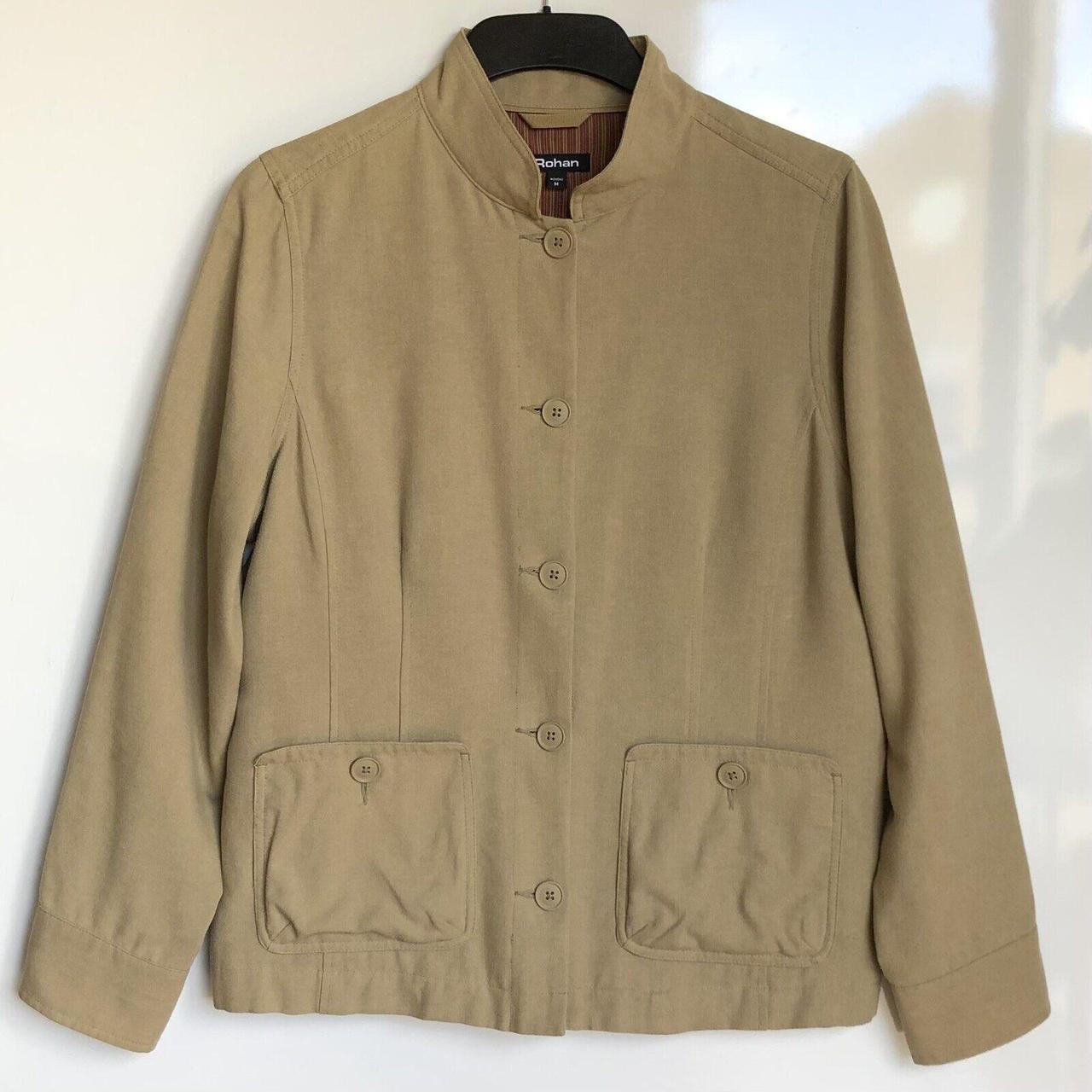 Women's ROHAN Travel Linen Jacket Khaki Medium... - Depop