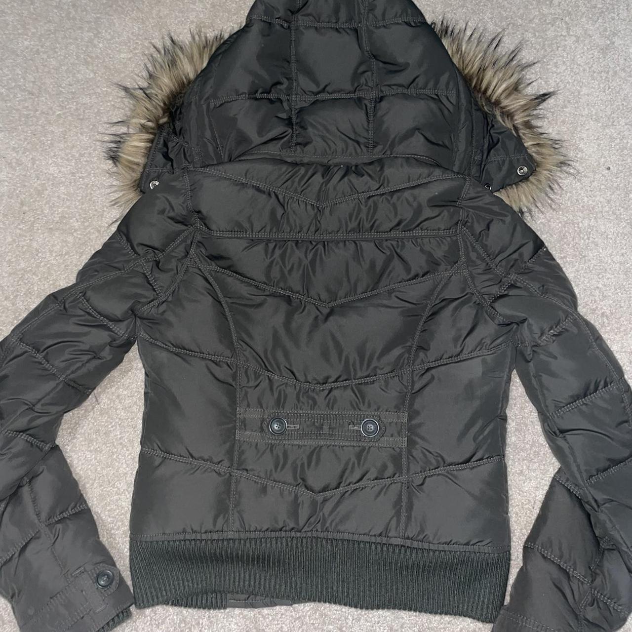 Hollister snow puffer jacket. Depop