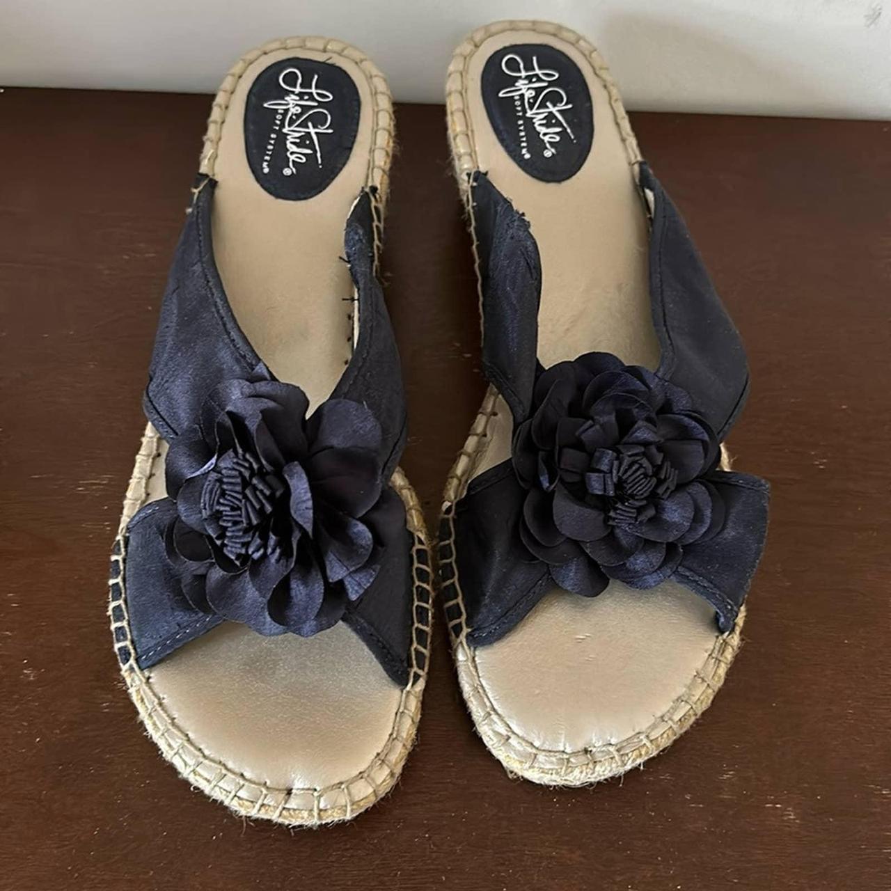 Navy blue discount sandals size 11