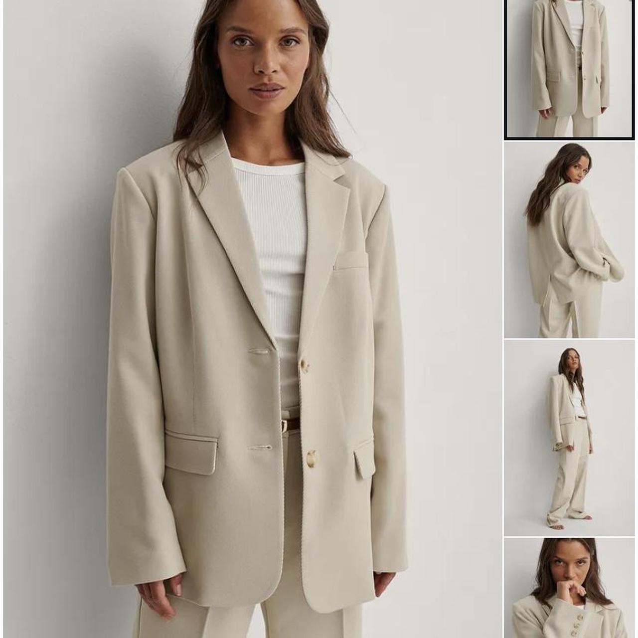 NAKD Women's Cream Tailoredjackets Depop