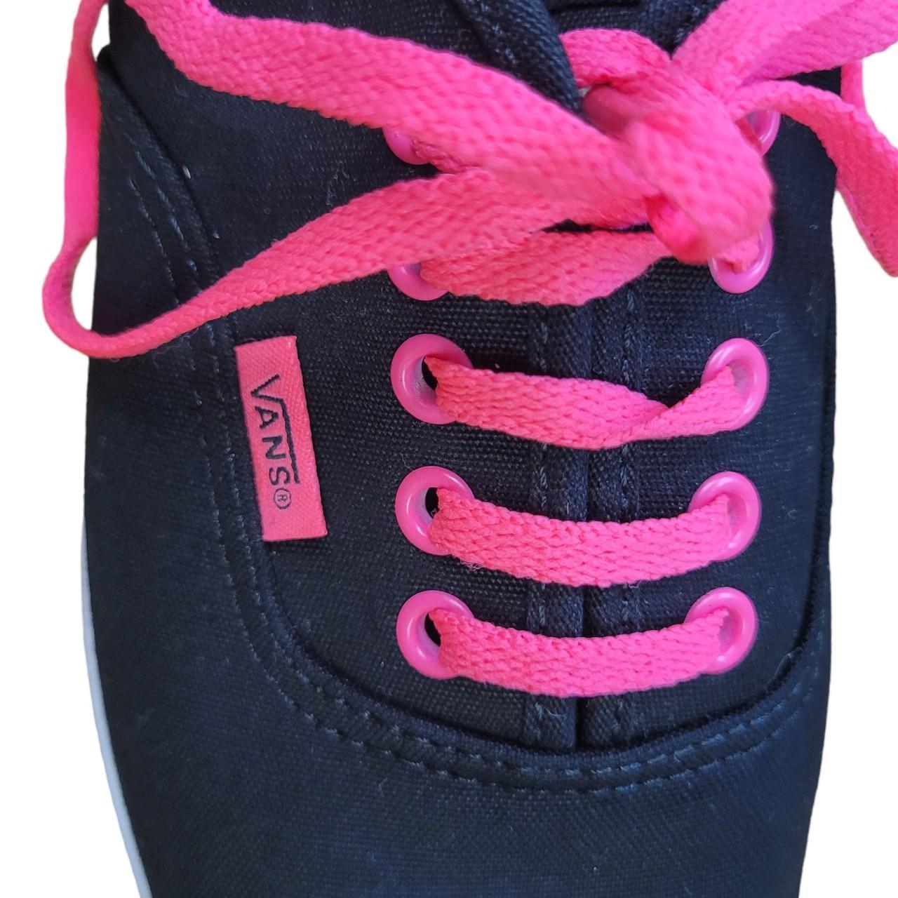 Pink and Black Vans ABOUT THE ITEM Size Mens US... Depop
