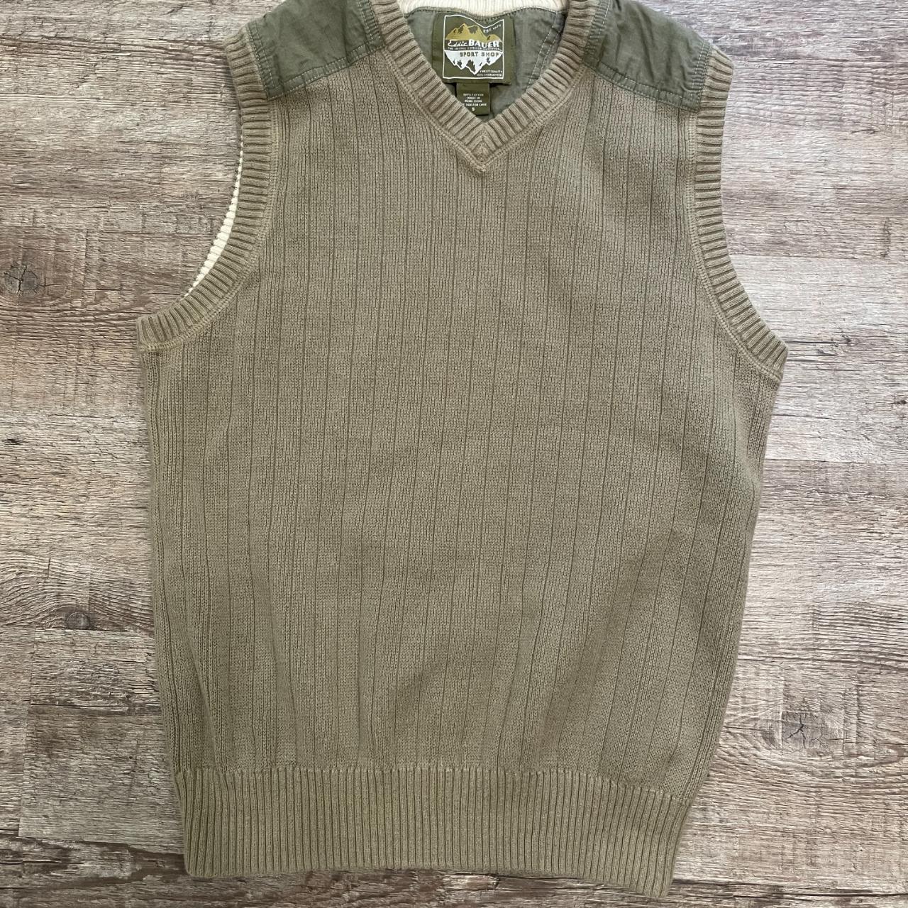 Vintage Eddie Bauer Men's Size Small Knit Olive...