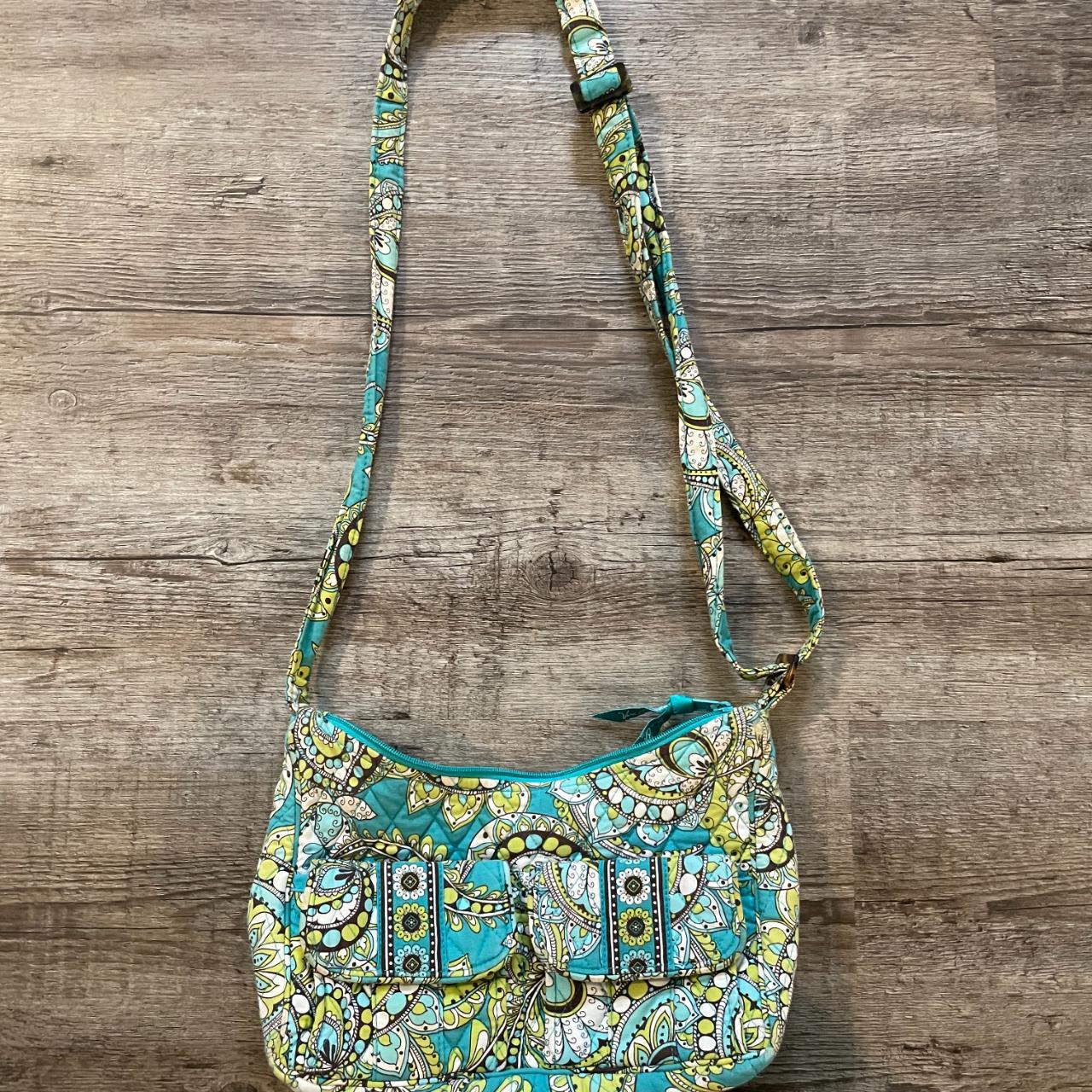 Retired 2010 Vera Bradley Poppy Fields Lilly Of Valley Shoulder Bag