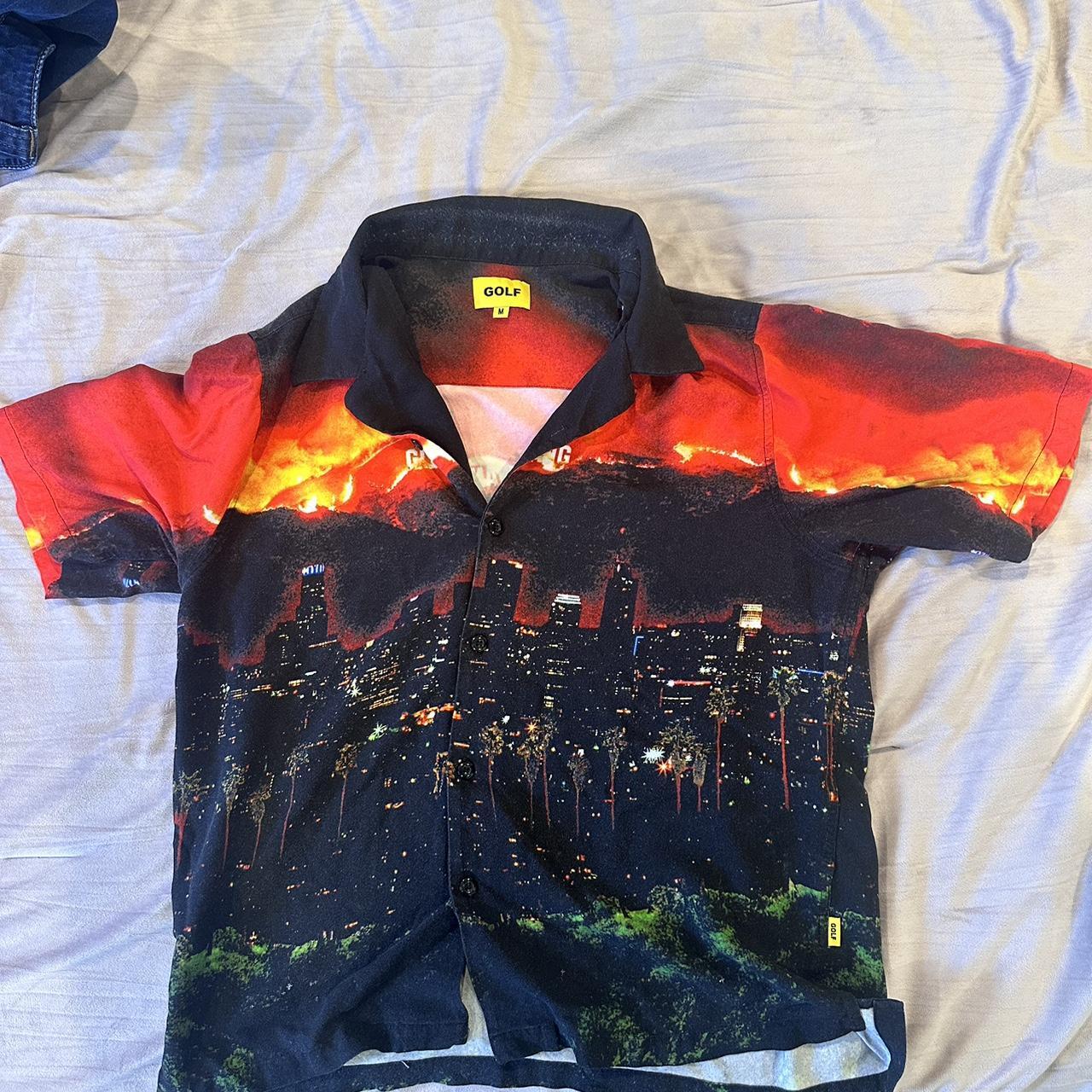 Golf wang-flame-shirt - Depop