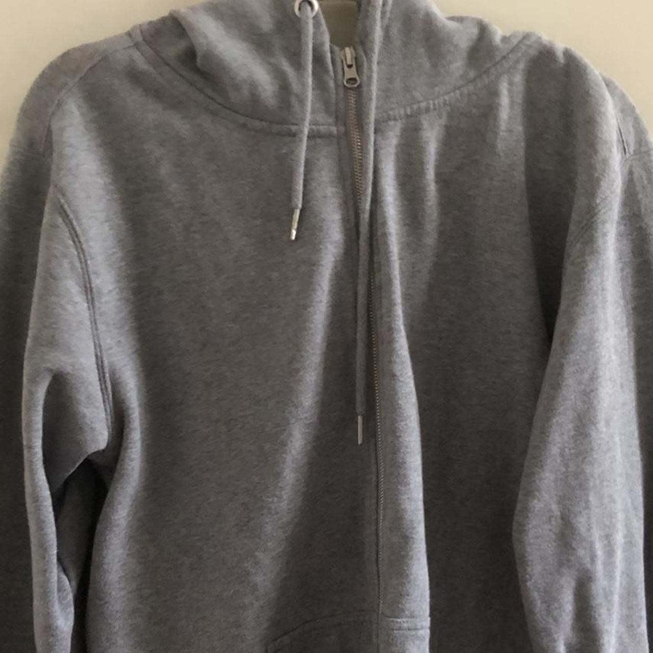 Ghanda oversized grey zip up hoodie Mint... - Depop